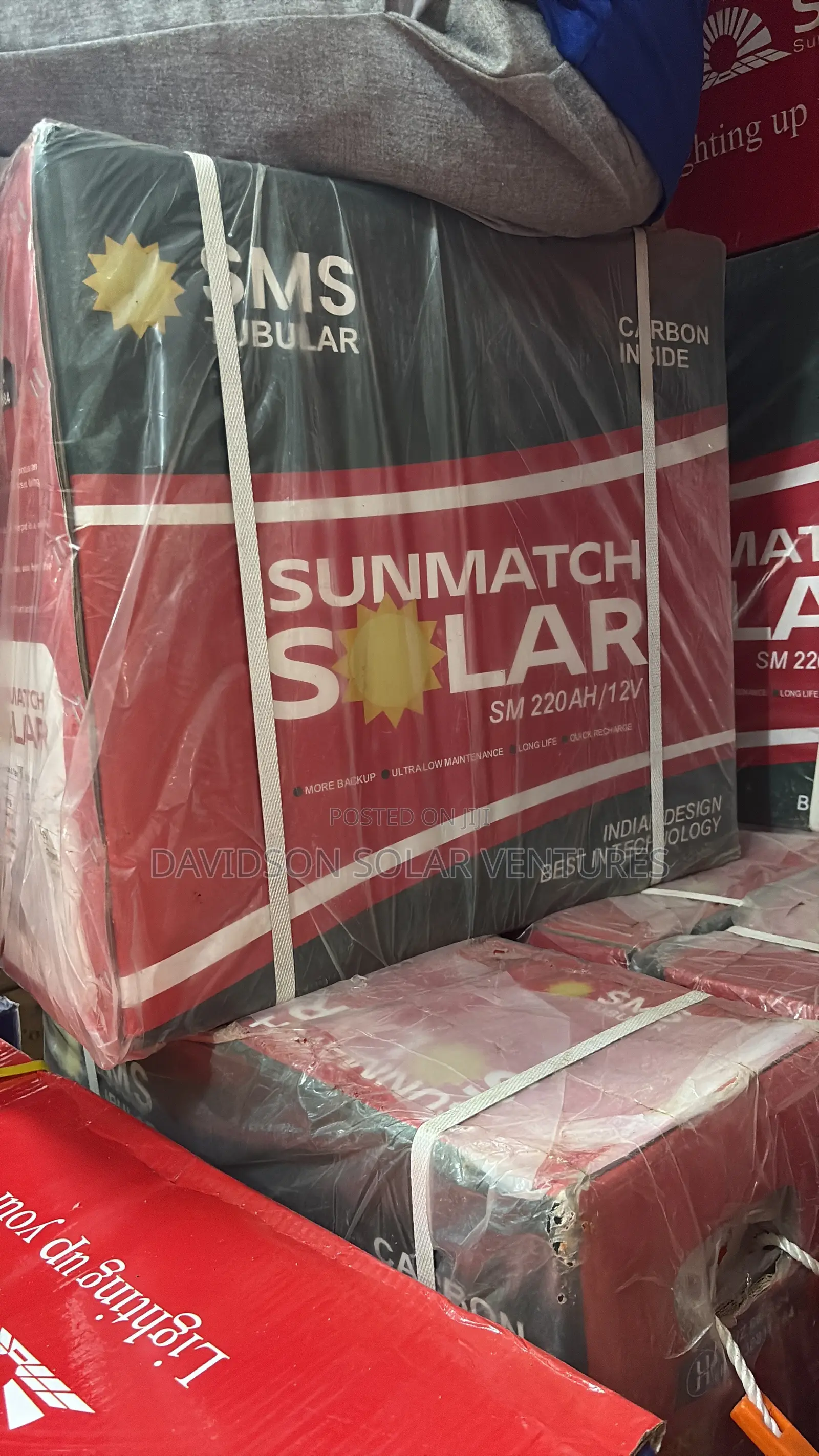 12v 220Ah SMS Sunmate Solar Tubular Battery