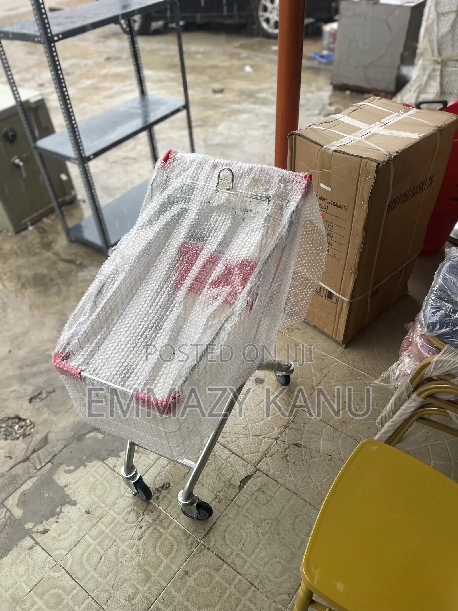 60litre Shopping Basket Trolley With Wheels