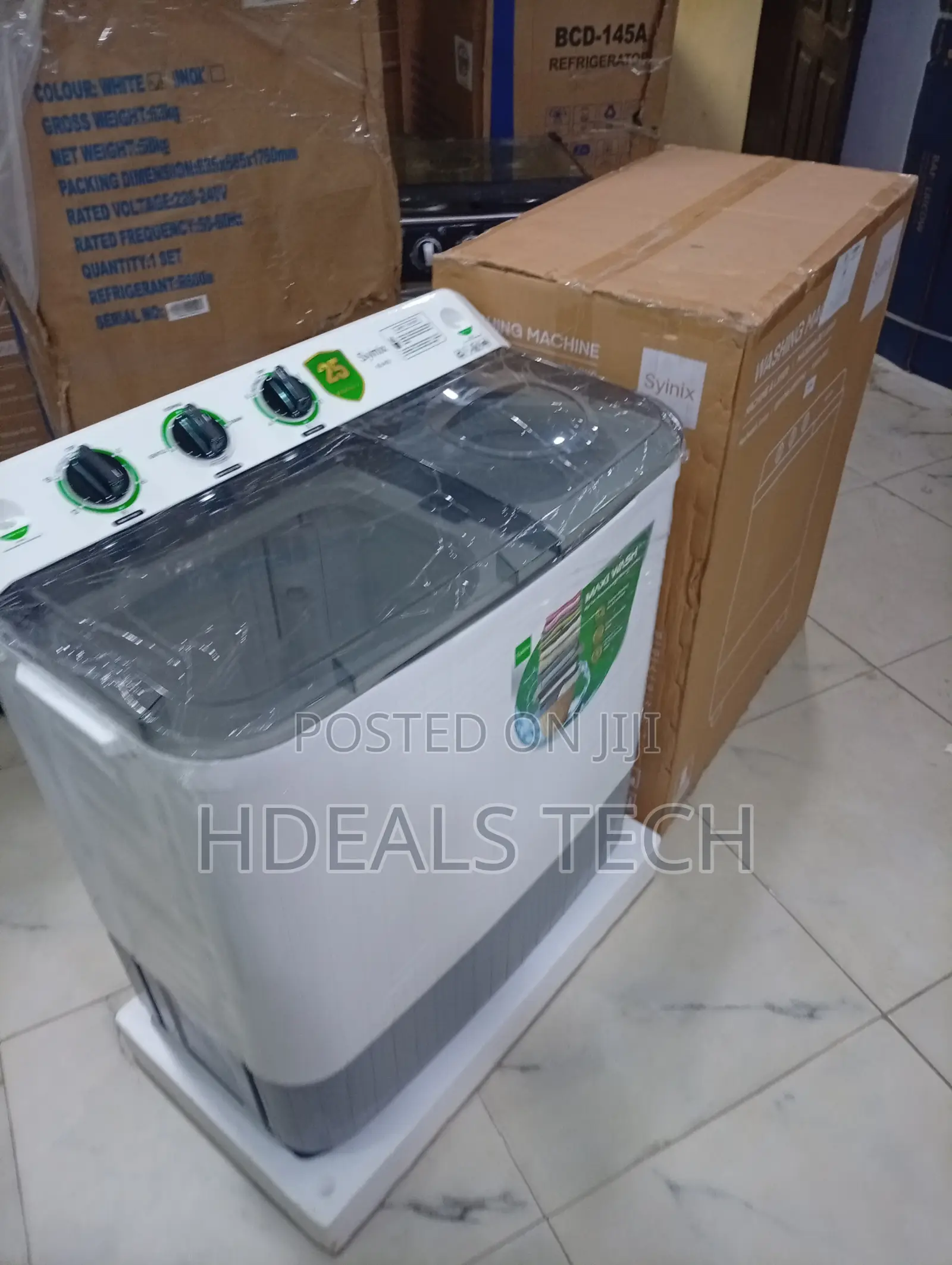 Syinix 8kg Precision-Drum Energy-Efficient Washing Machine