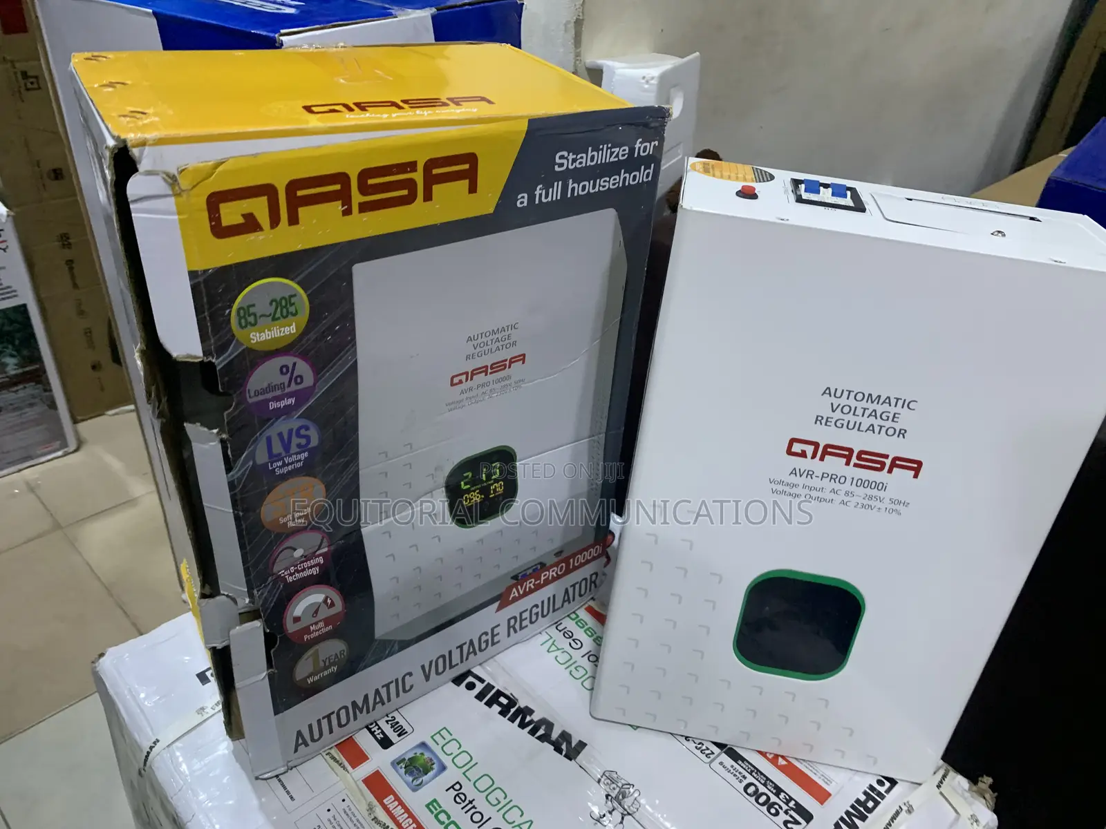 QASA 10000Watts Voltage Stabilizer for TVs, ACs and Refrigerators