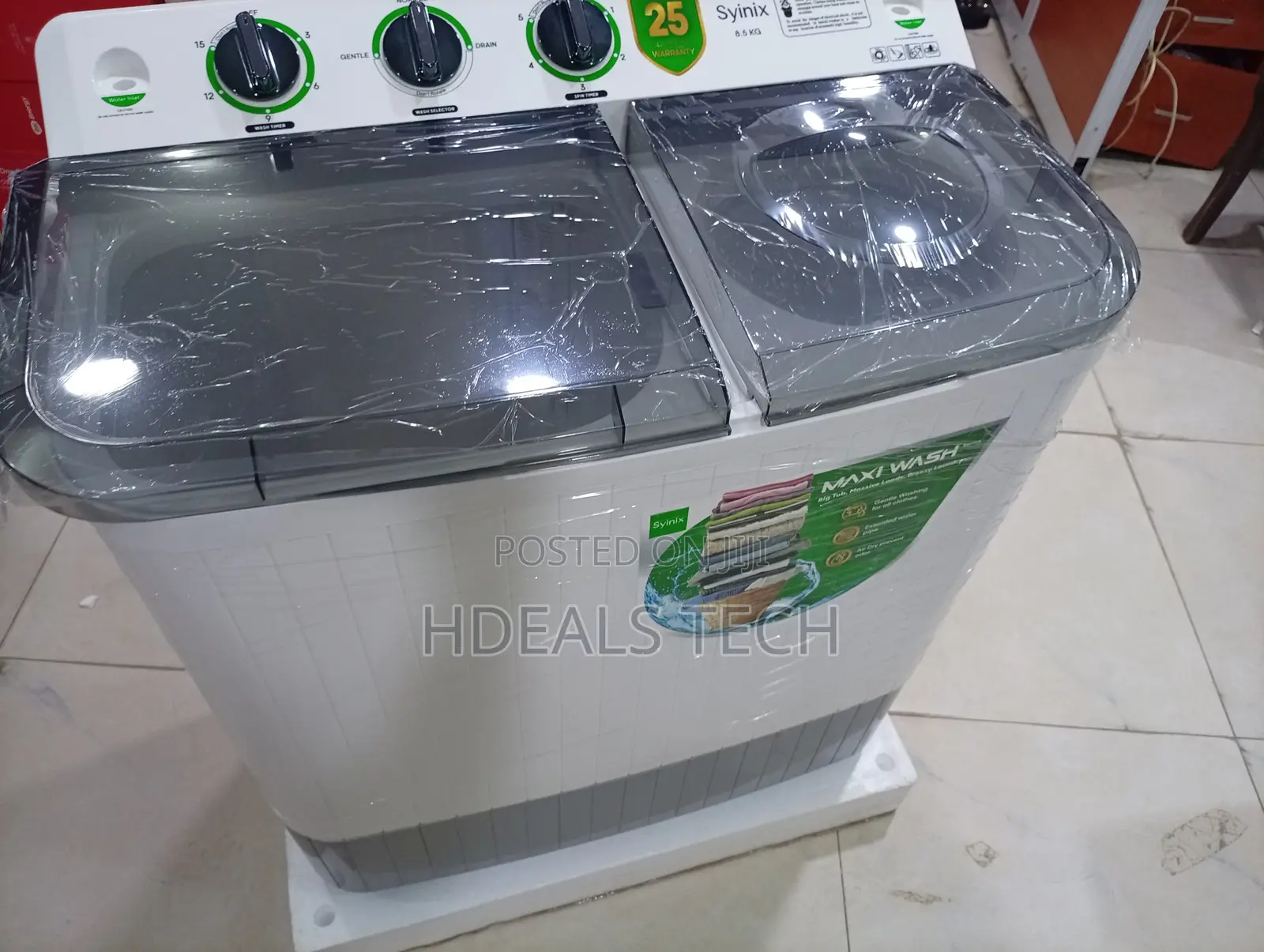Syinix 8kg Eco-Friendly Power-Smart Fabric Care Washer