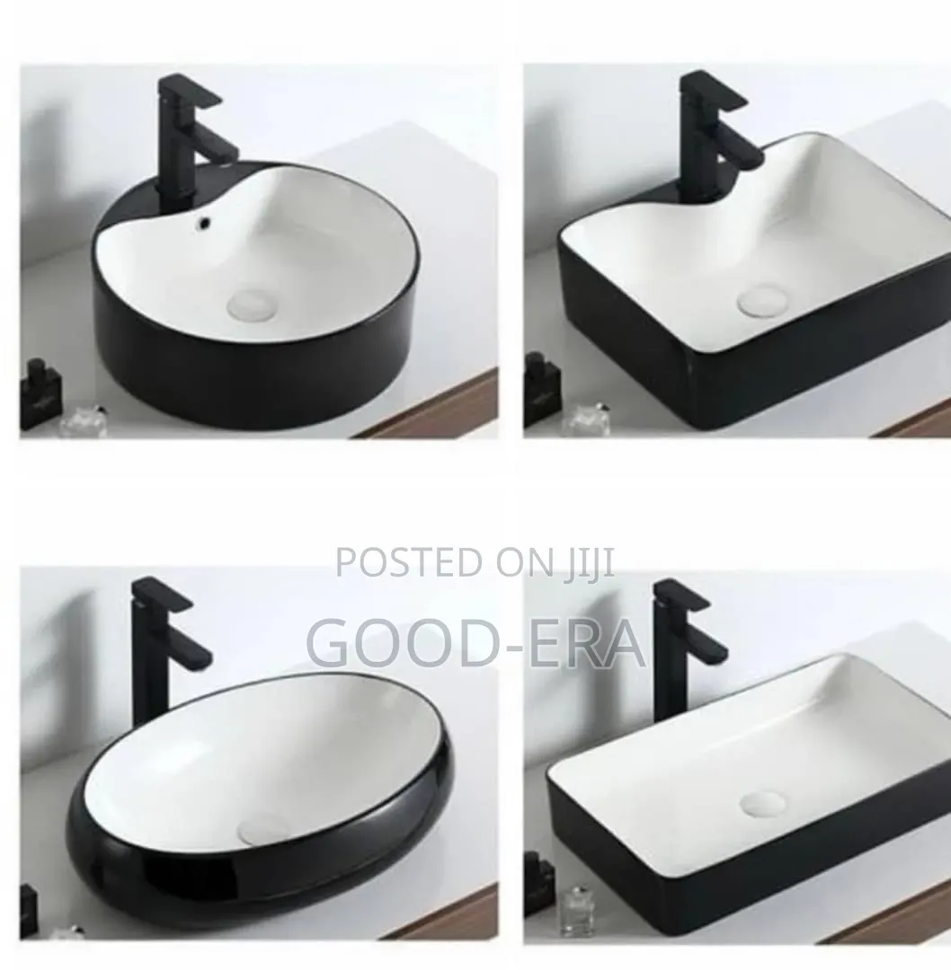 Black and White Counter Basin