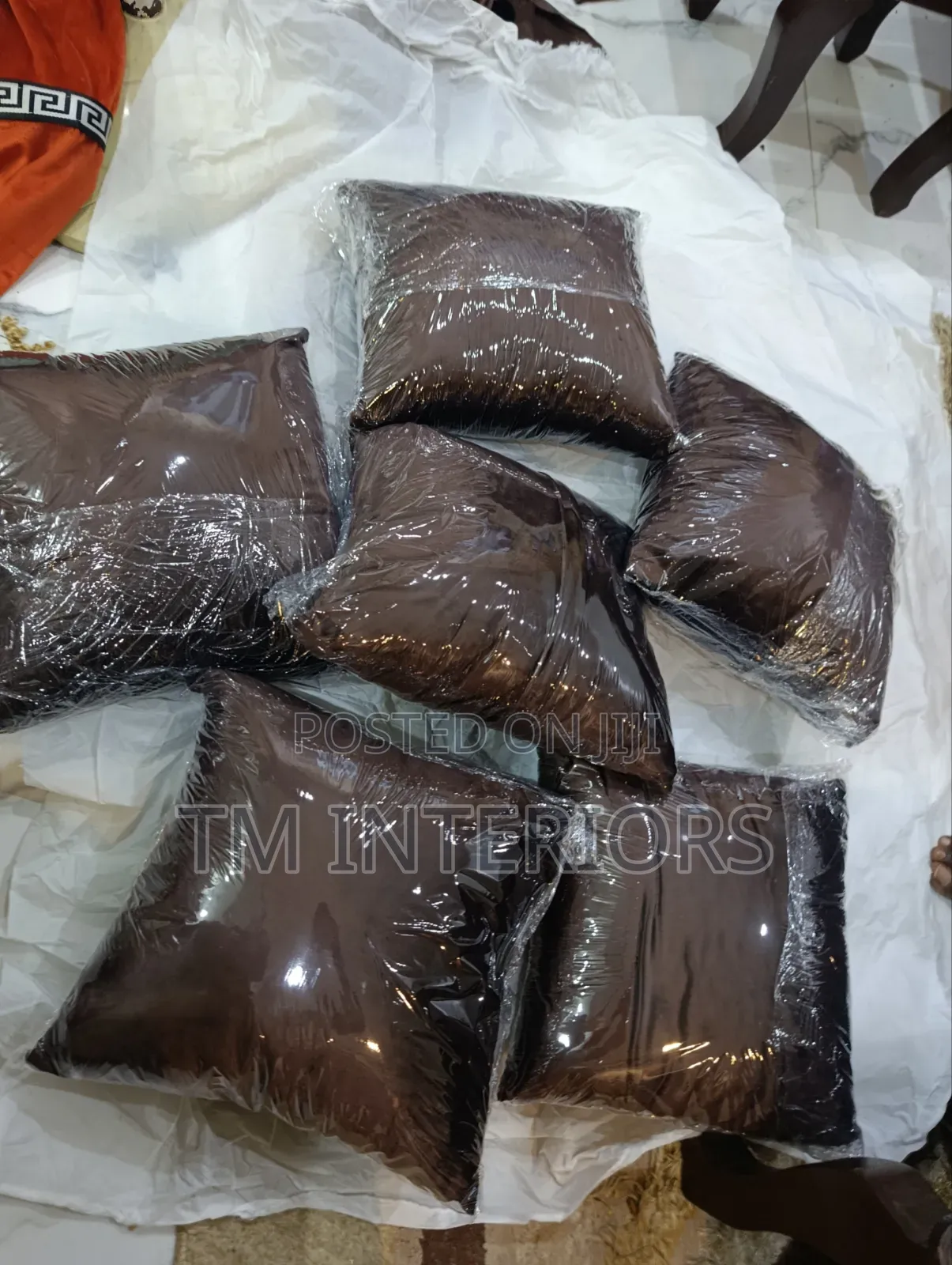 Cool Coffee Color Throw Pillows
