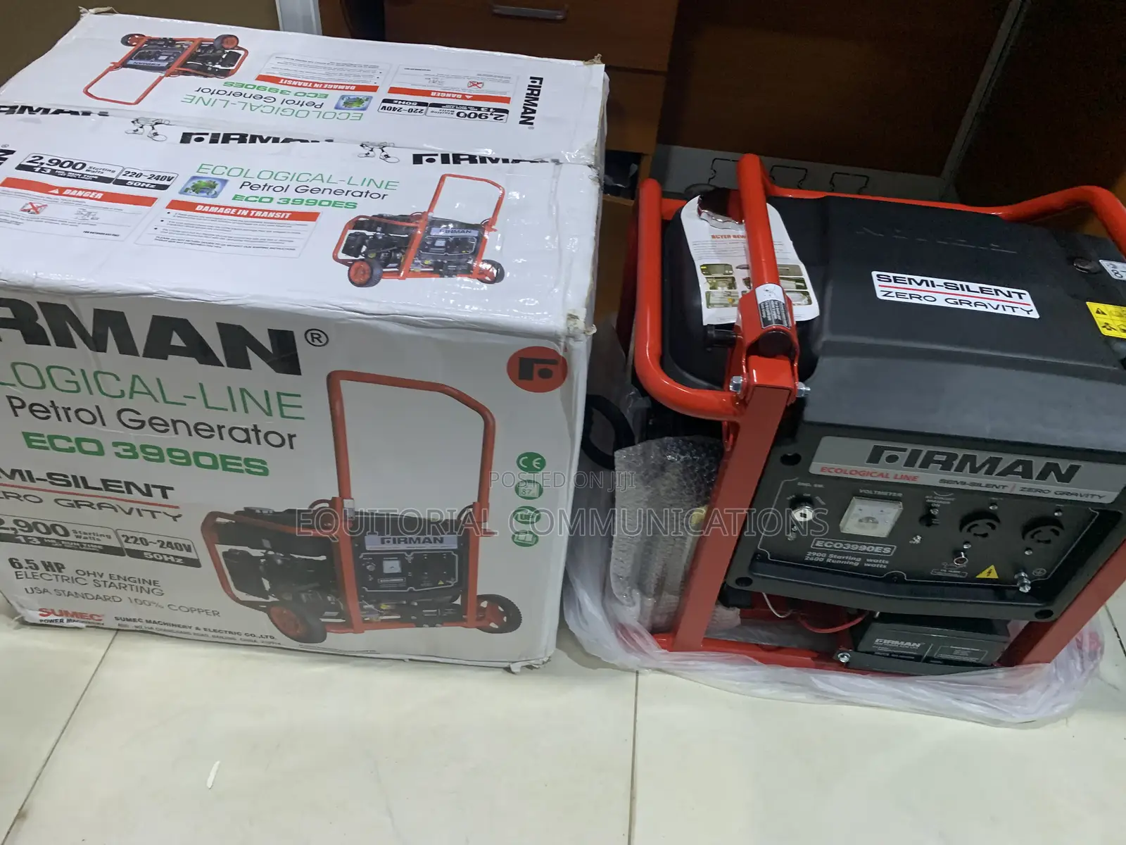 SUMEC FIRMAN 2.9KVA ECO3990ES Petrol Generator Key Start
