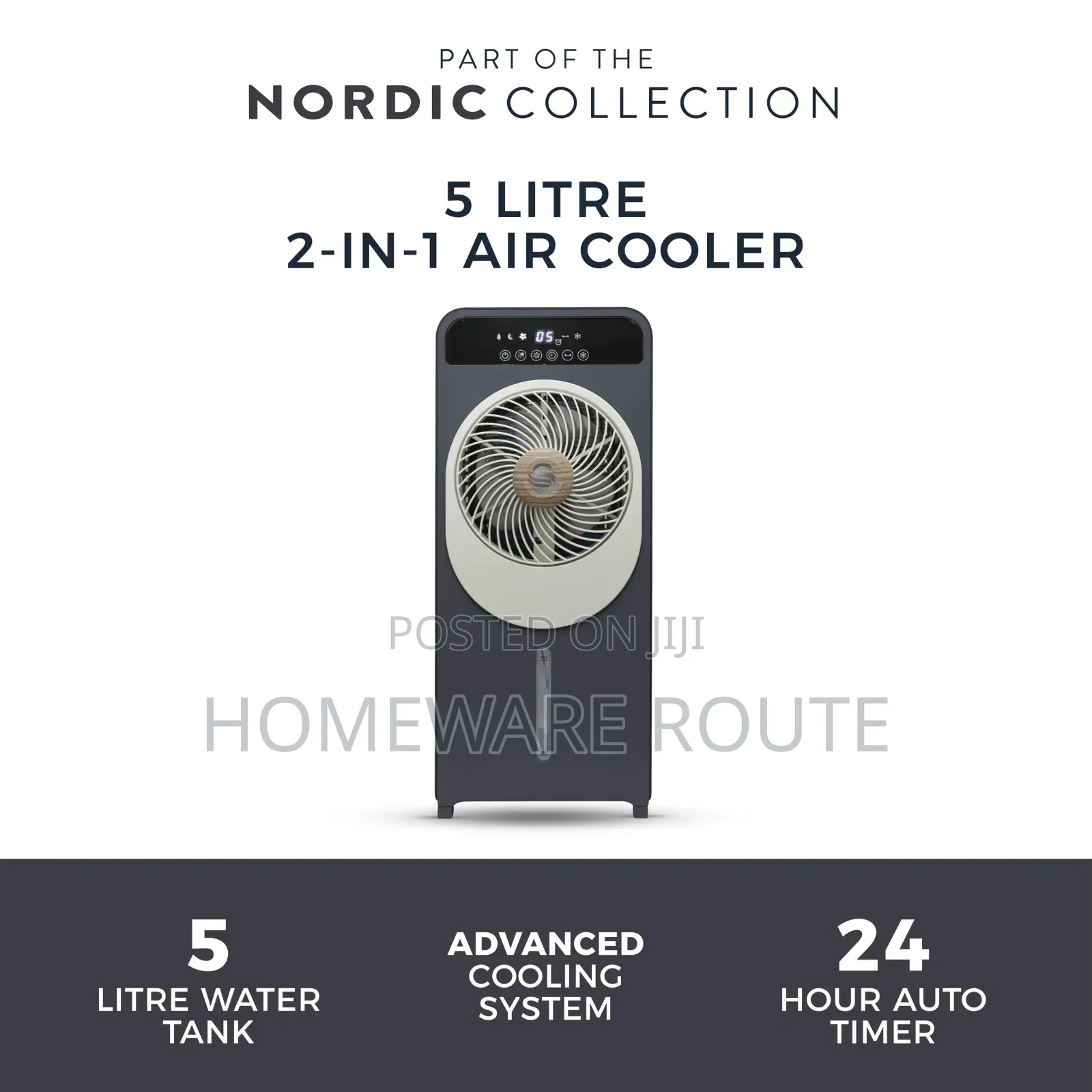 Swan Nordic 2in1 Evaporative Aircooler 5Litres