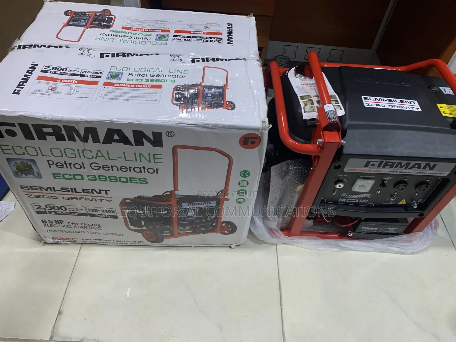 Sumec Firman 2.9kva Eco3990es Reliable Petrol Generator