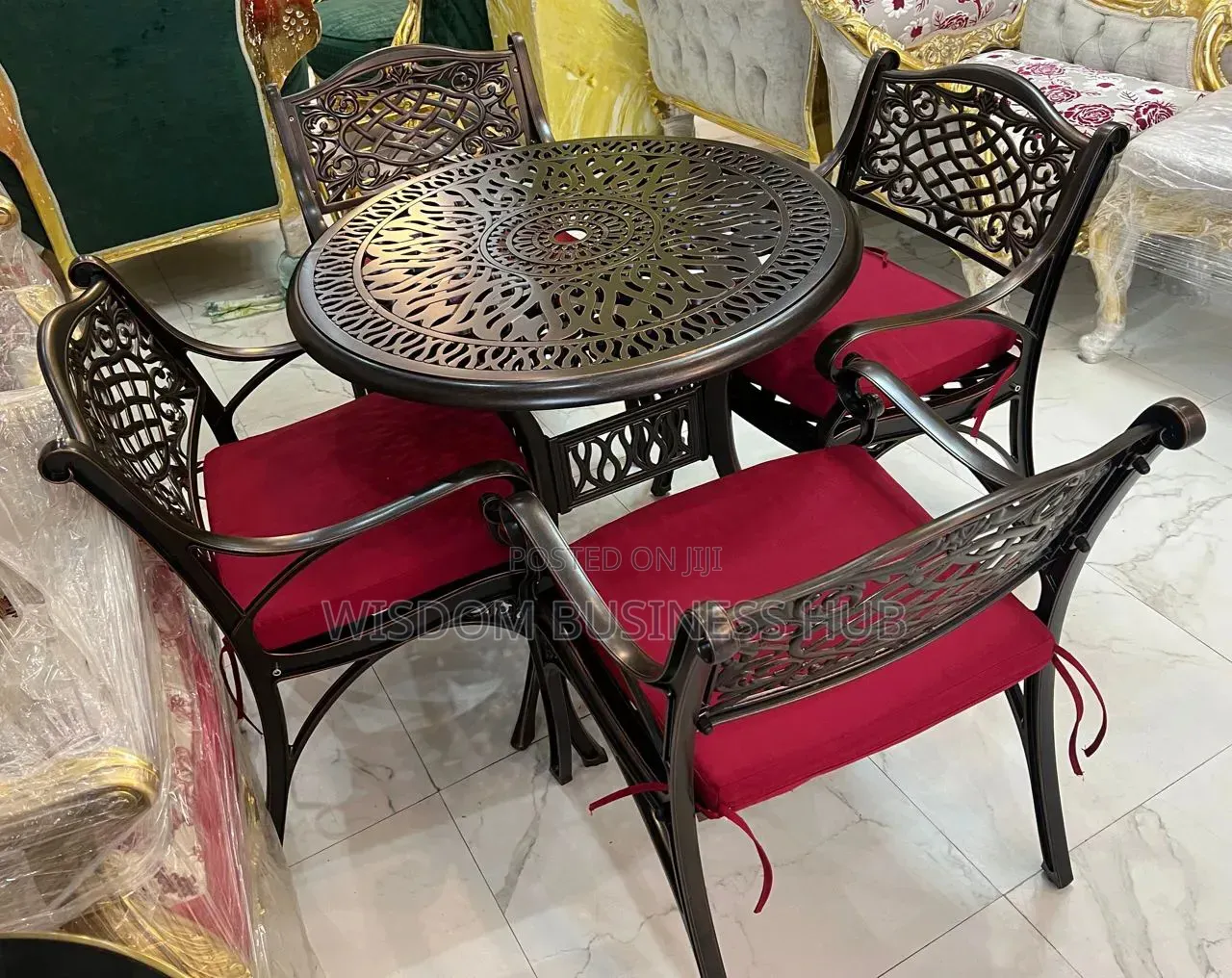 Cast Aluminum 4-Piece Bistro Set