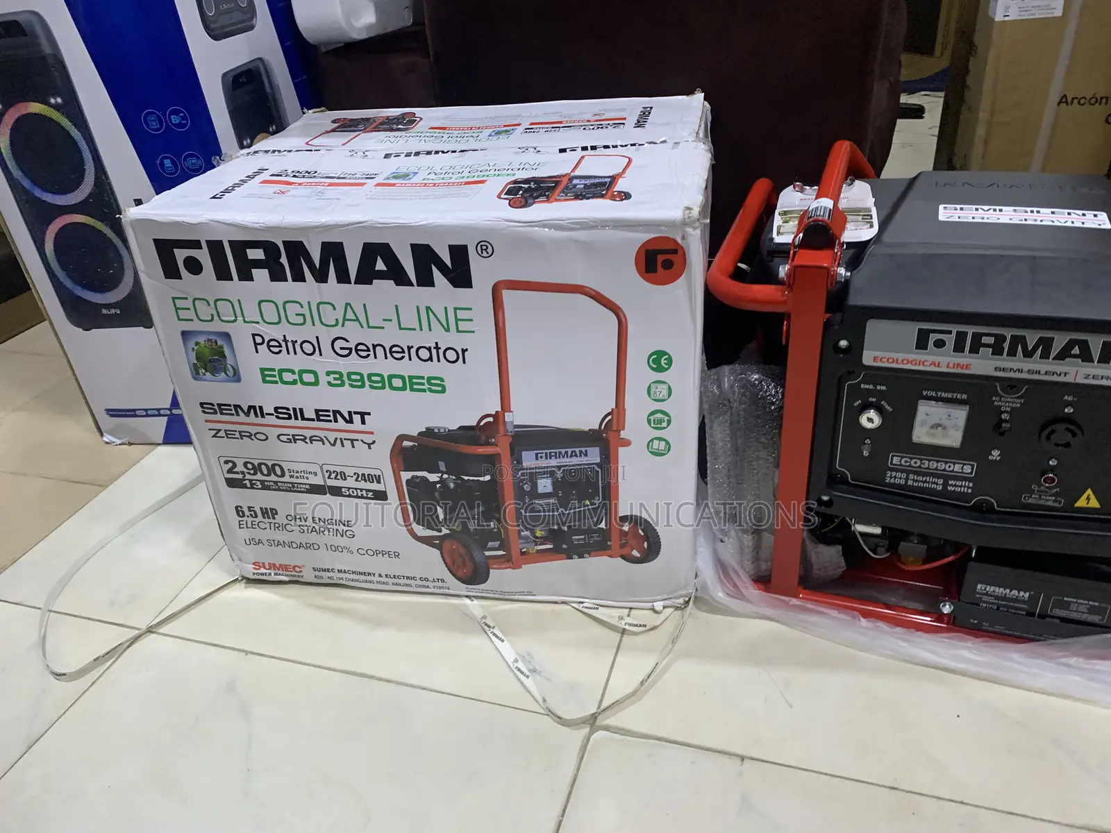 SUMEC FIRMAN 2.9KVA Generator for Refrigerator and TV
