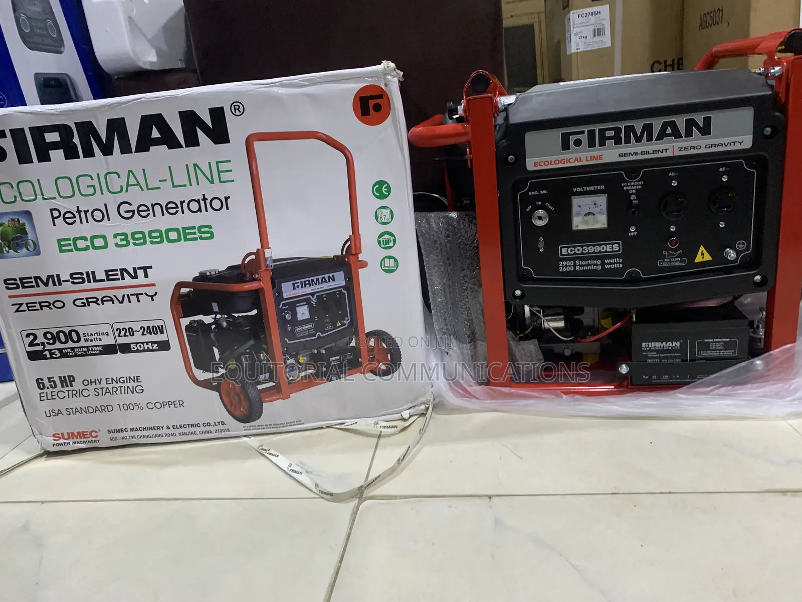 SUMEC FIRMAN 2.9KVA Generator With Key Ignition