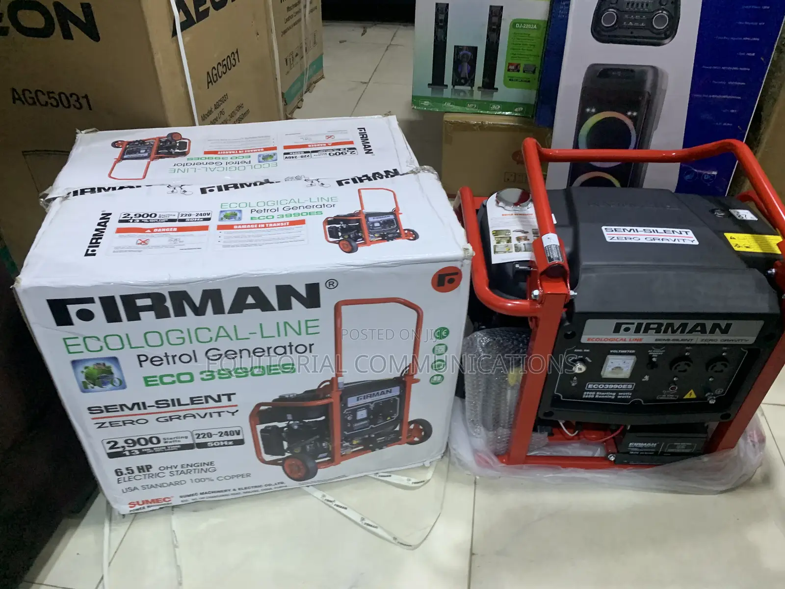 SUMEC FIRMAN 2.9KVA Generator With Easy Mobility