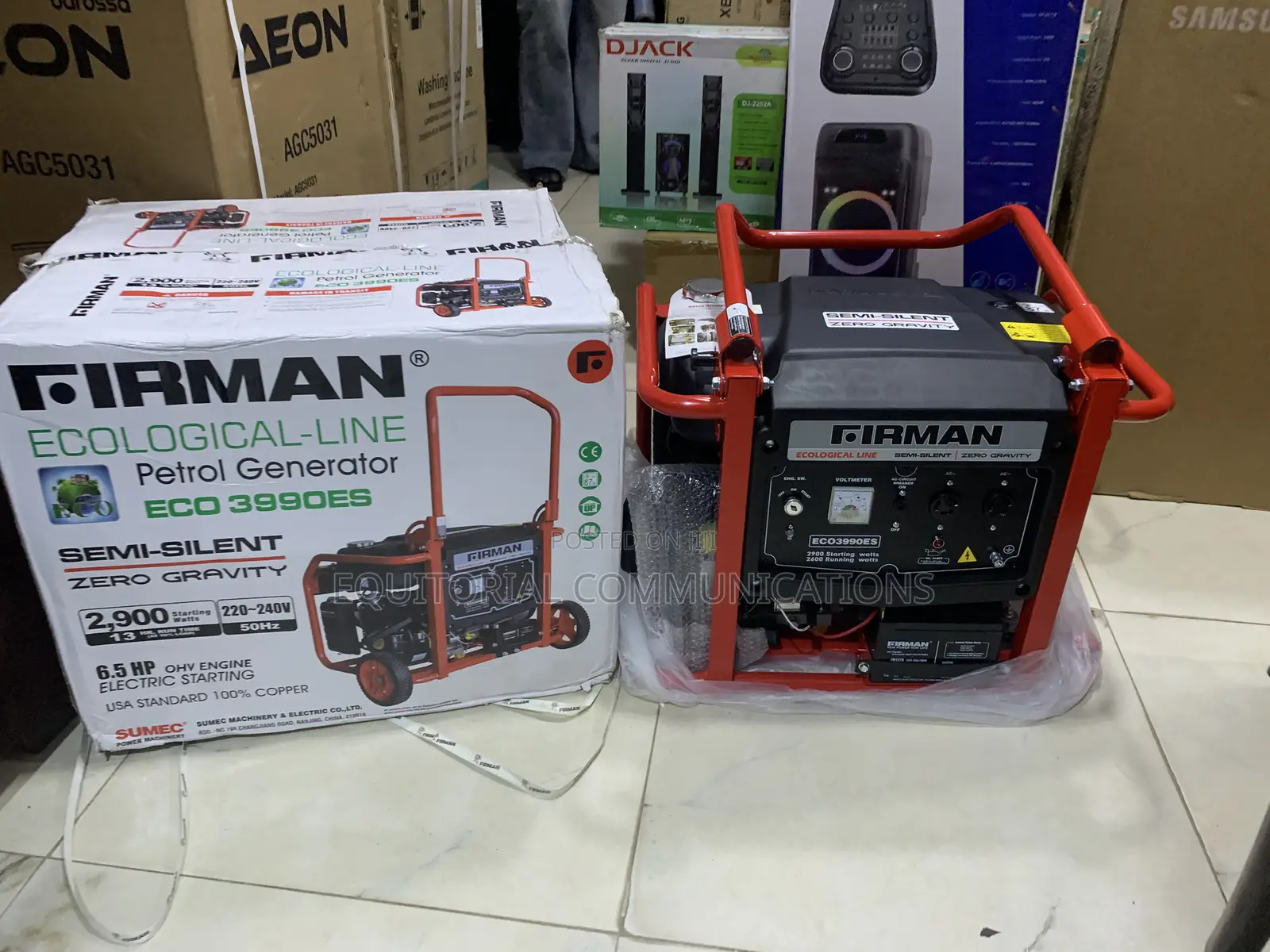 SUMEC FIRMAN 2.9KVA ECO3990ES Fuel Saving Power Generator
