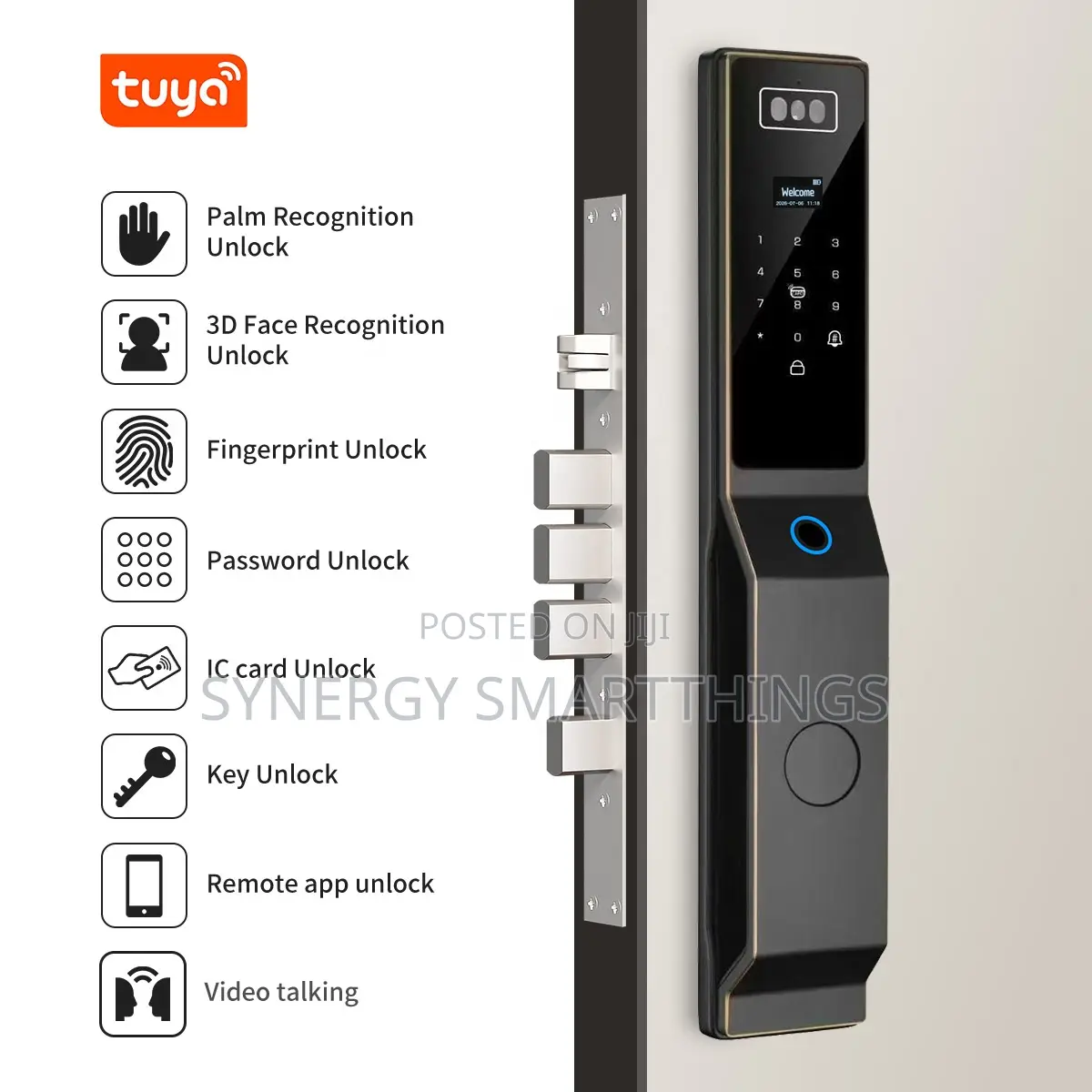 Z41 Smart Door Lock With Face Recognition, Fingerprint