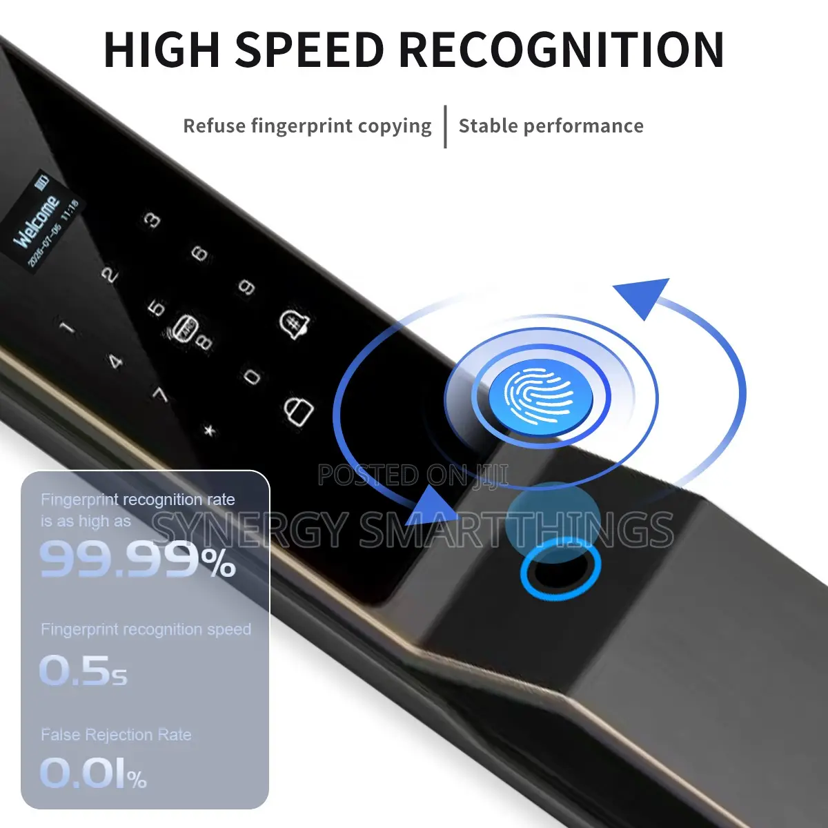 Z41 Smart Door Lock With Face Recognition, Fingerprint