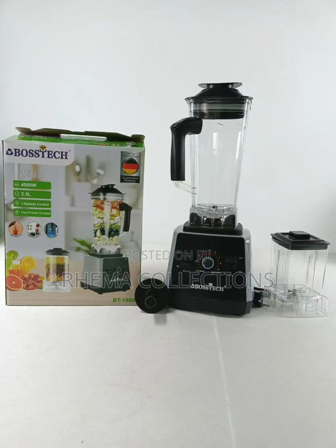 2in1 Bosstech German Electric Blender