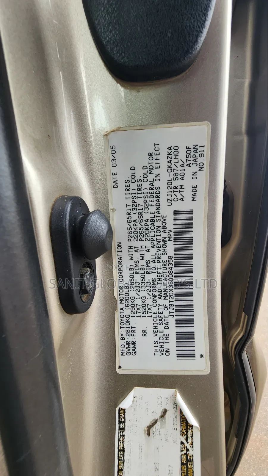 Lexus GX 470 Sport Utility 2006 Gold