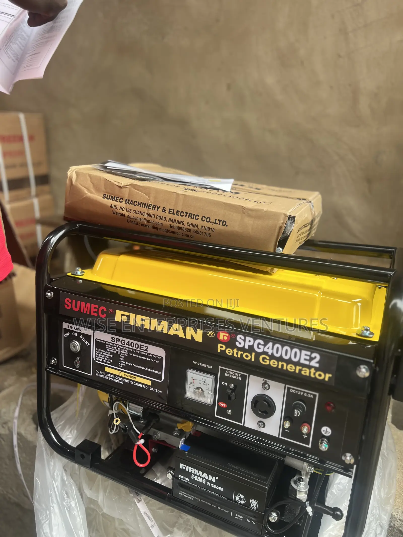 Sumec Firman Spg4000 Key Starter 100% Copper Coil