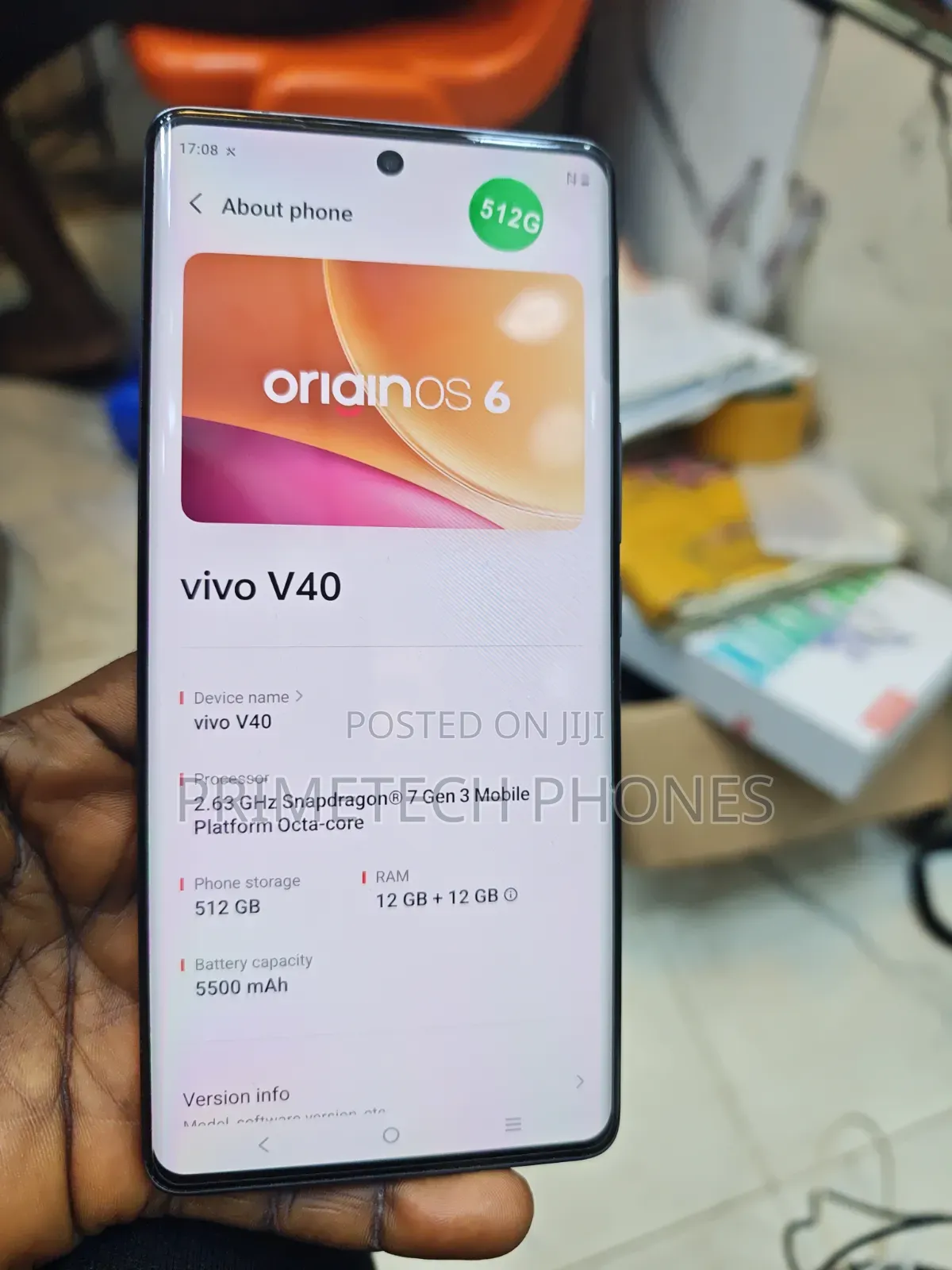 Vivo V40 5G 512 GB Gray