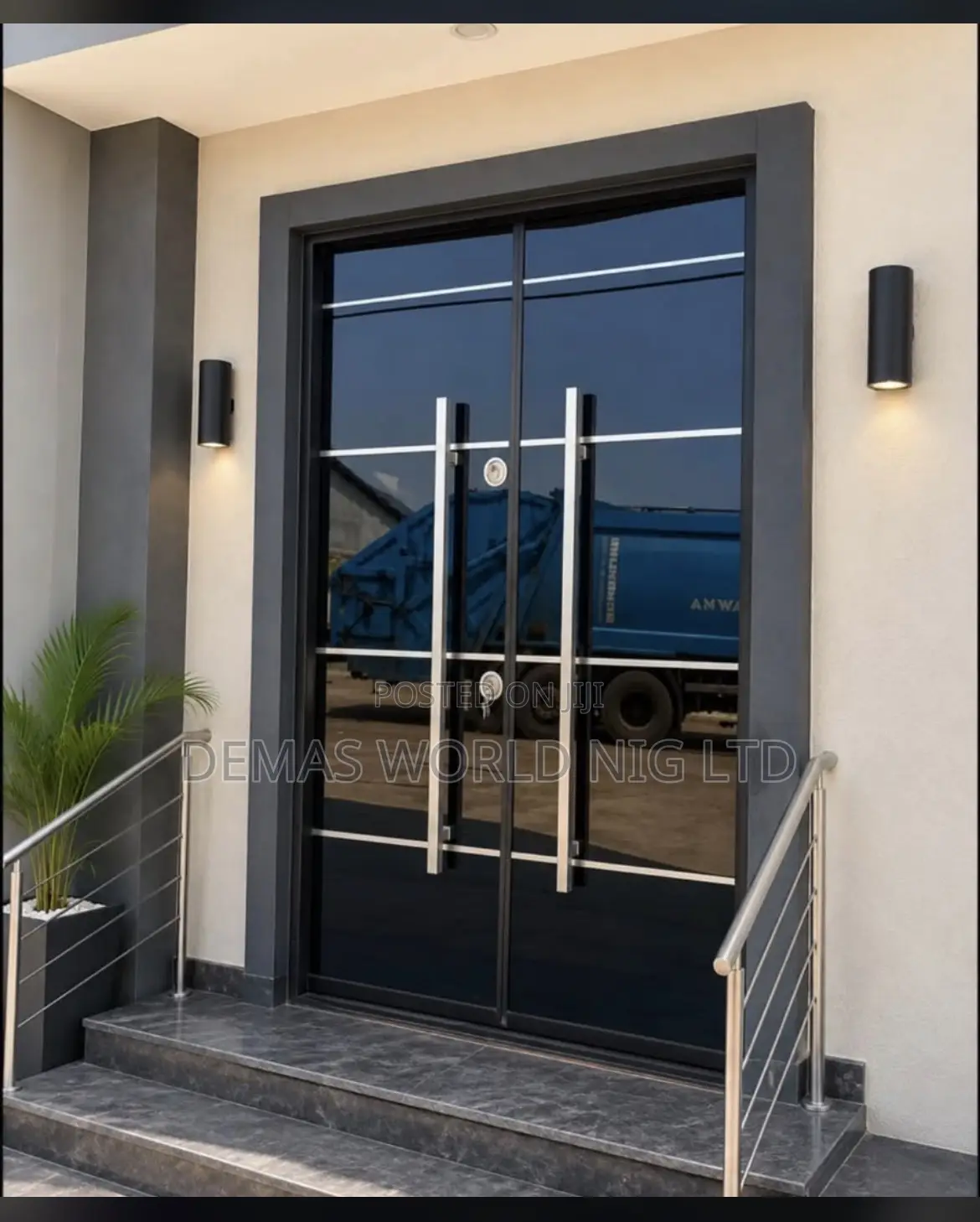 5 by 7ft Turkey Luxury Door Black