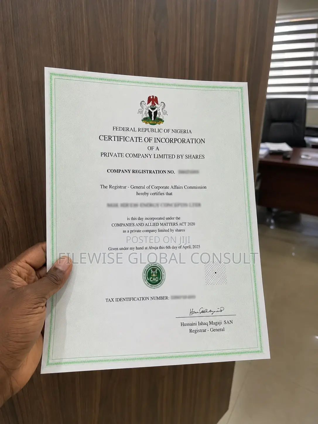 CAC Company/LTD Registration