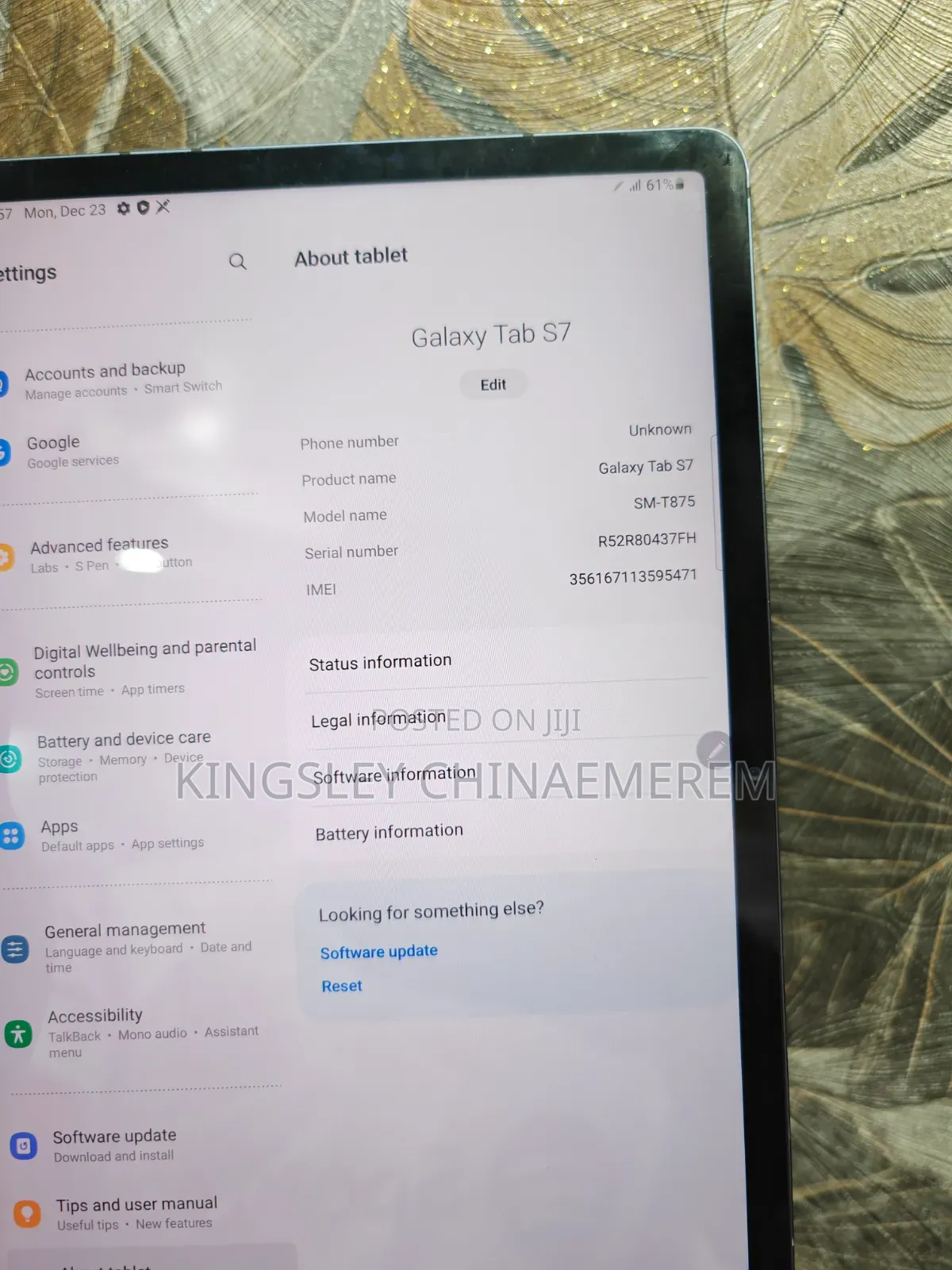 Samsung Galaxy Tab S7 128 GB Gray