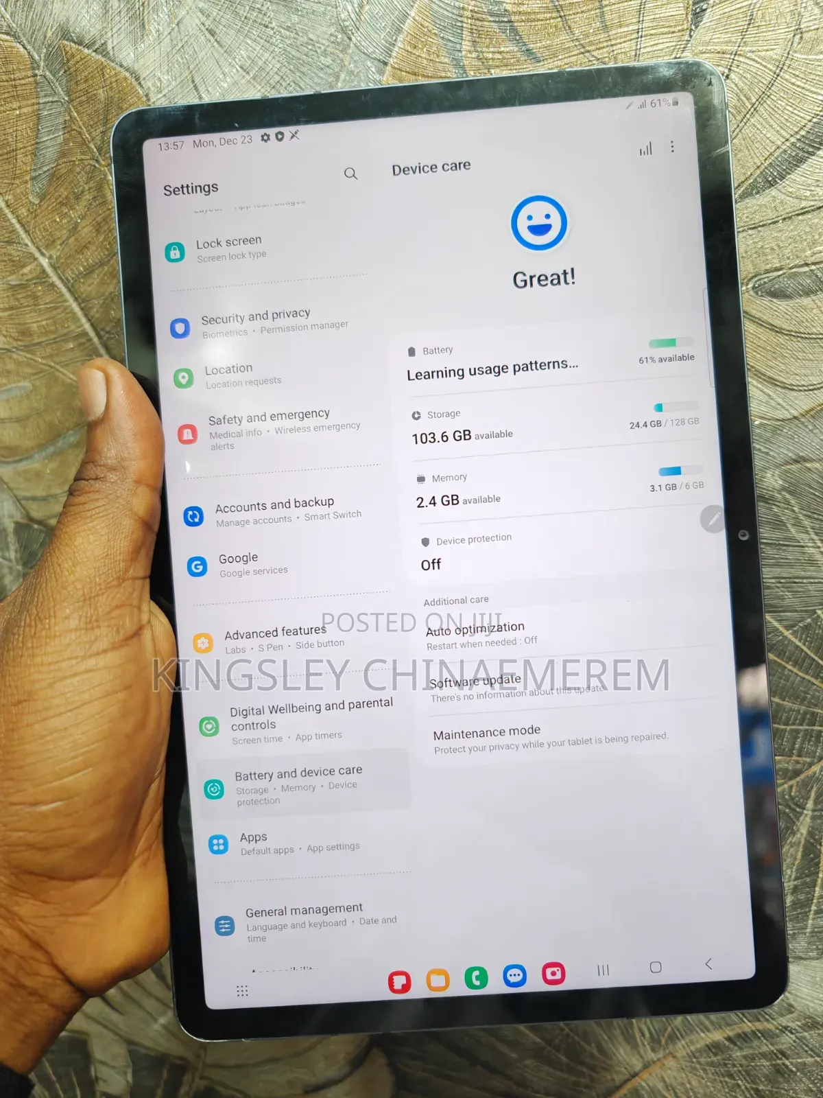Samsung Galaxy Tab S7 128 GB Gray
