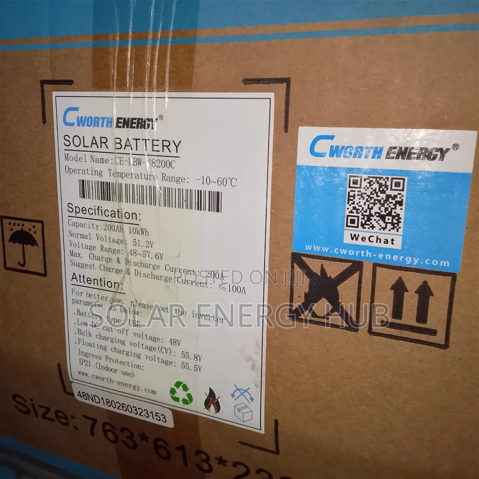 10kwh/48v Cworth Lithium Battery