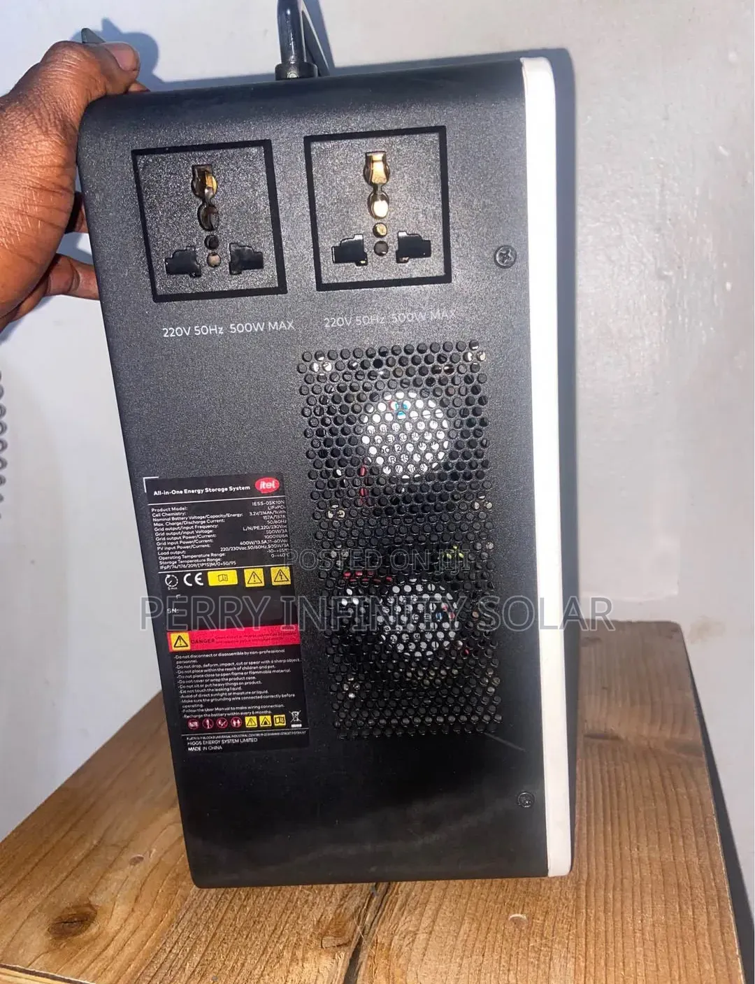 Itel 1kWh Solar Generator | 500W Pure Sine Wave | LiFePO4 Battery