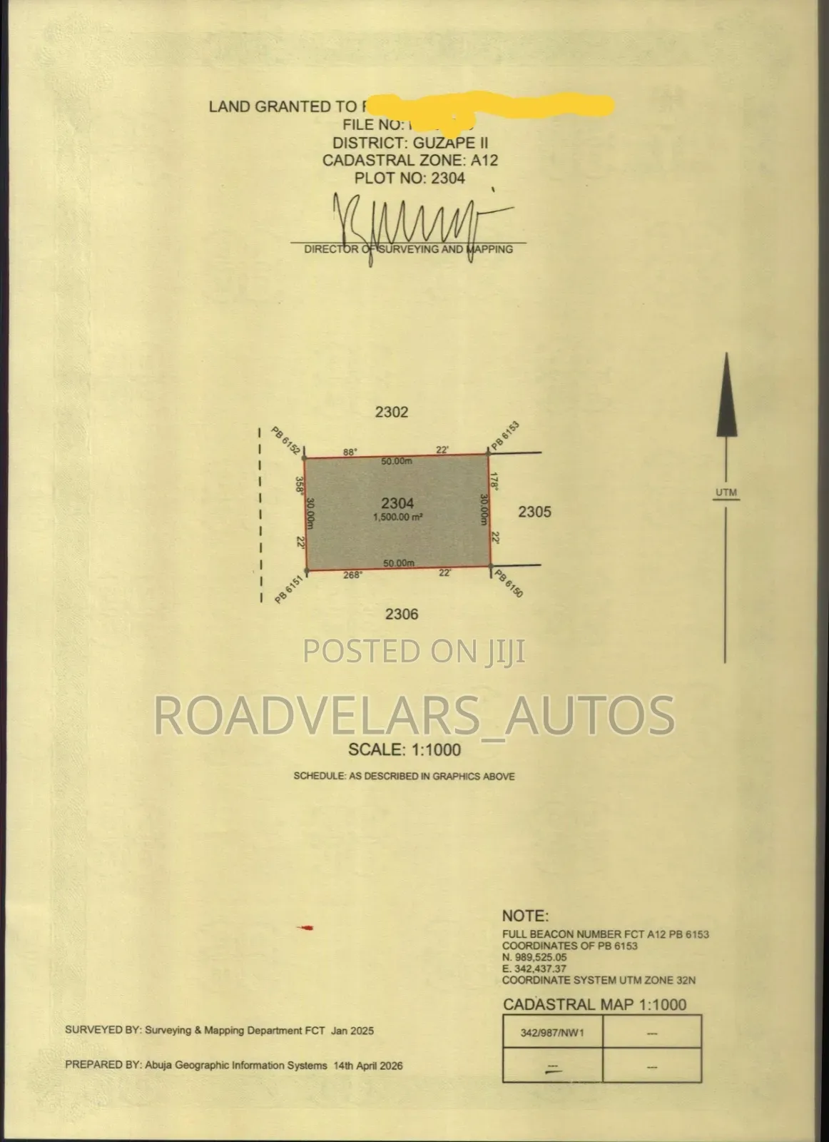 1500sqm Land Available at GUZAPE II
