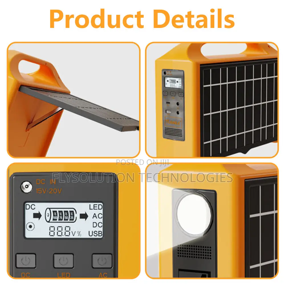 Mini 100W Power Station Solar Generator 24,000mah