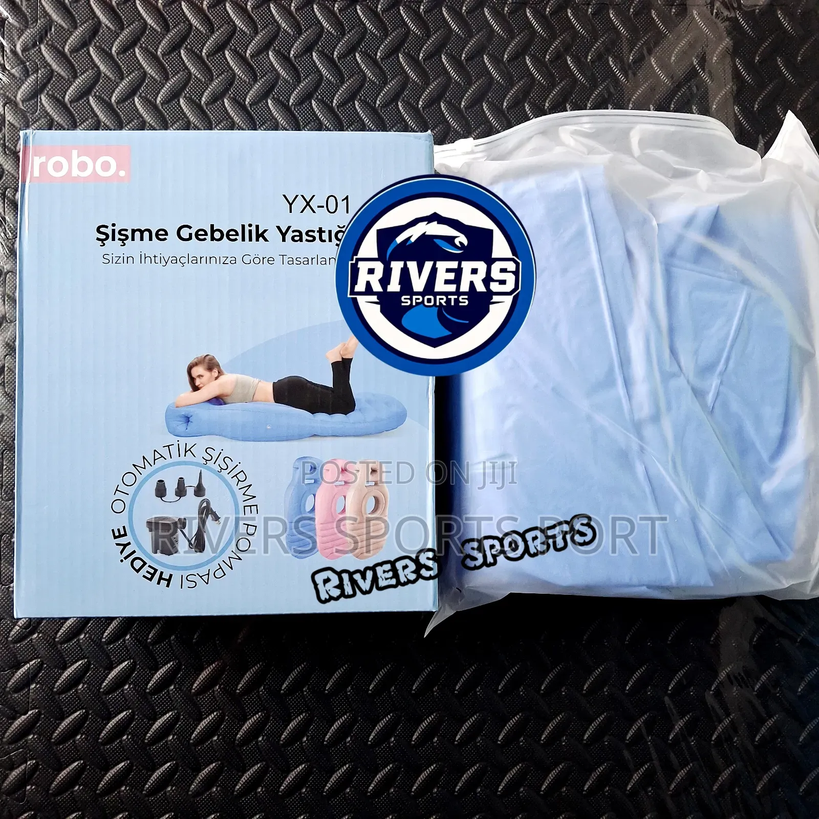 Inflatable Pregnancy Pillow/Matress With Belly Head Hole