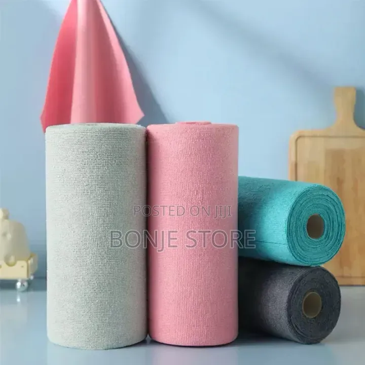 Reusable Cleaning Household Microfiber Towel Rolls - 20 Sheet Per Roll