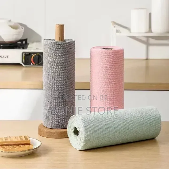 Reusable Cleaning Household Microfiber Towel Rolls - 20 Sheet Per Roll