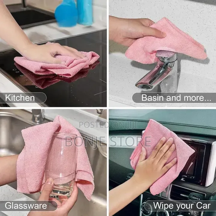 Reusable Cleaning Household Microfiber Towel Rolls - 20 Sheet Per Roll