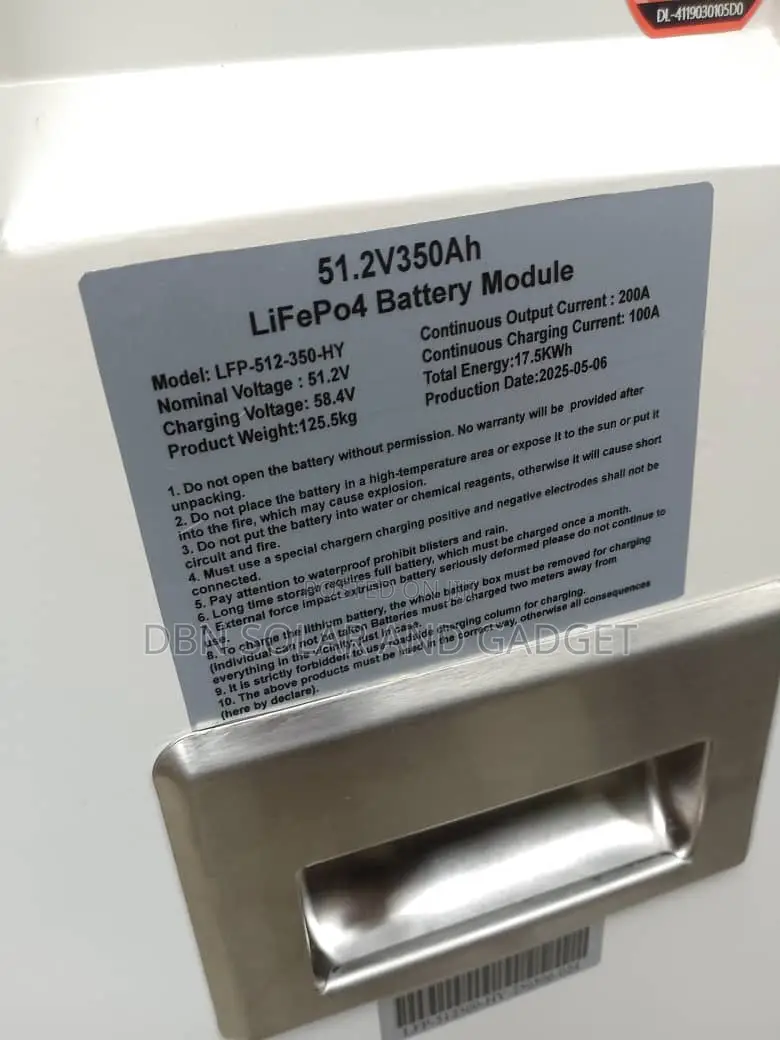 17.5kwh 51.2v Africell Lithium Ion Battery Very Reliable Product