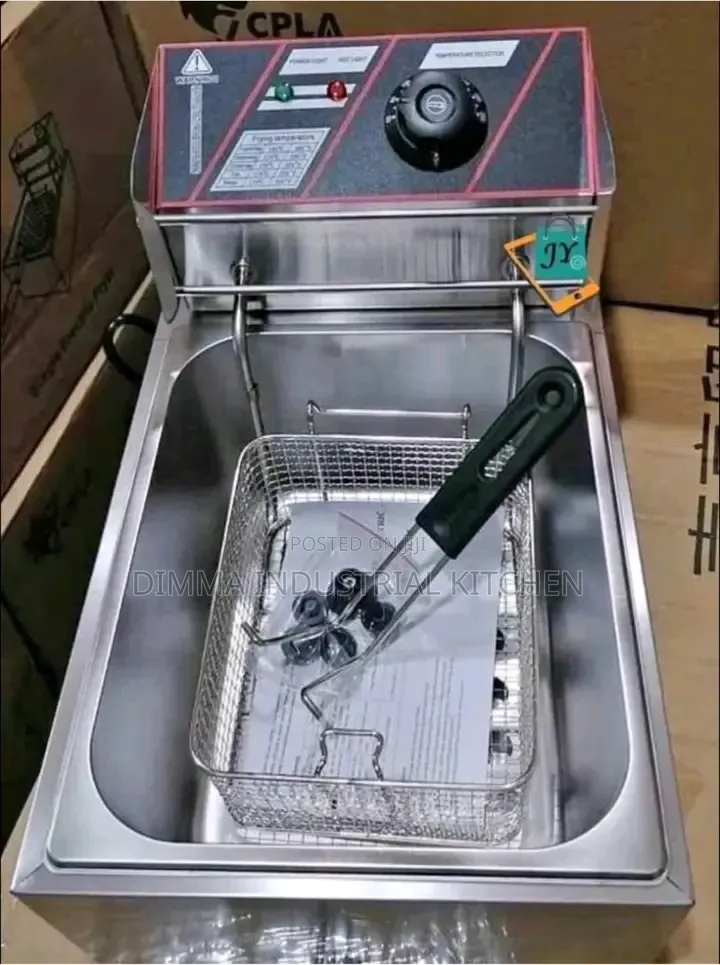 Single Basket Electric Deep Fryer With Tap