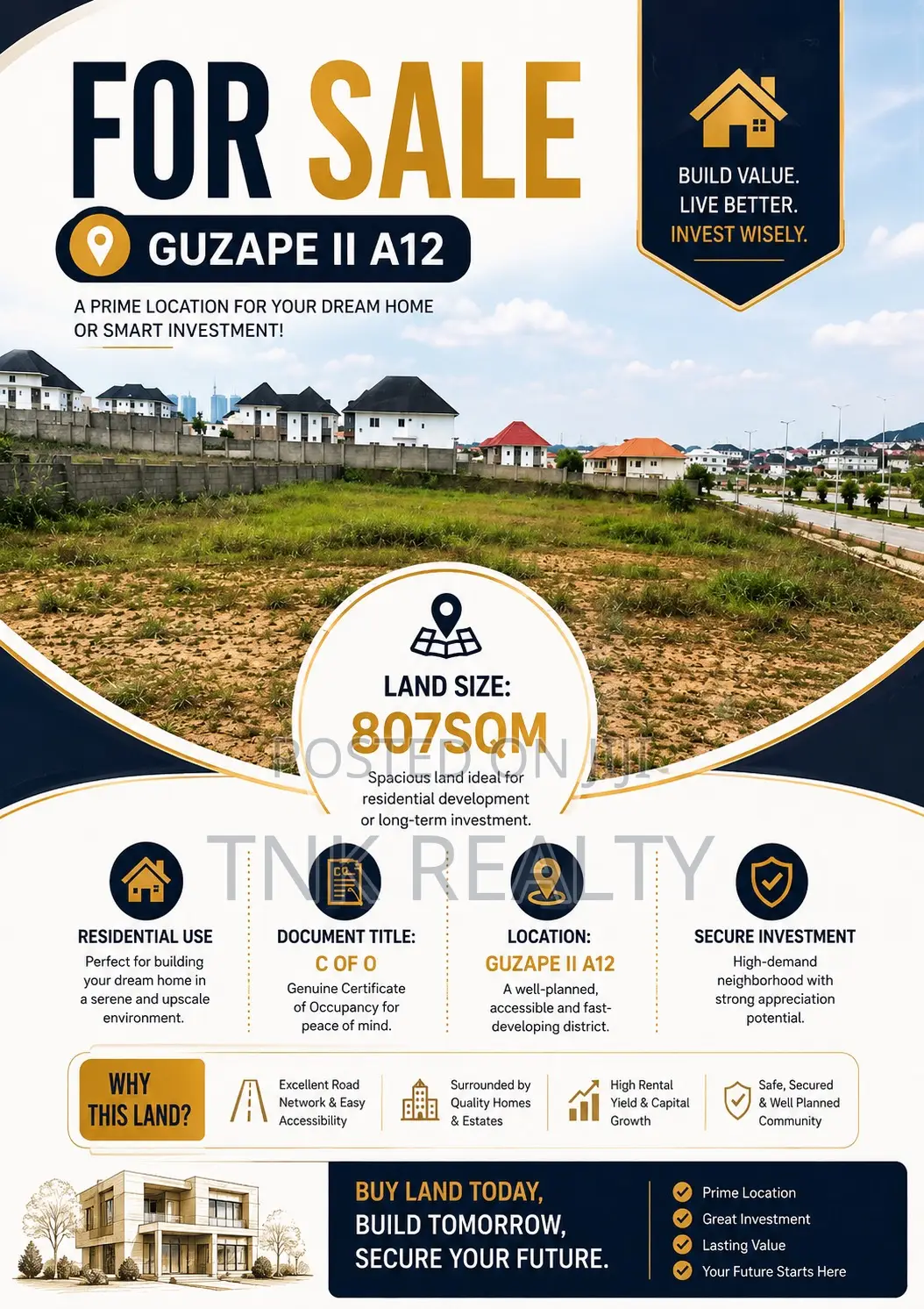 Guzape 2 Affordable Plot for Sale
