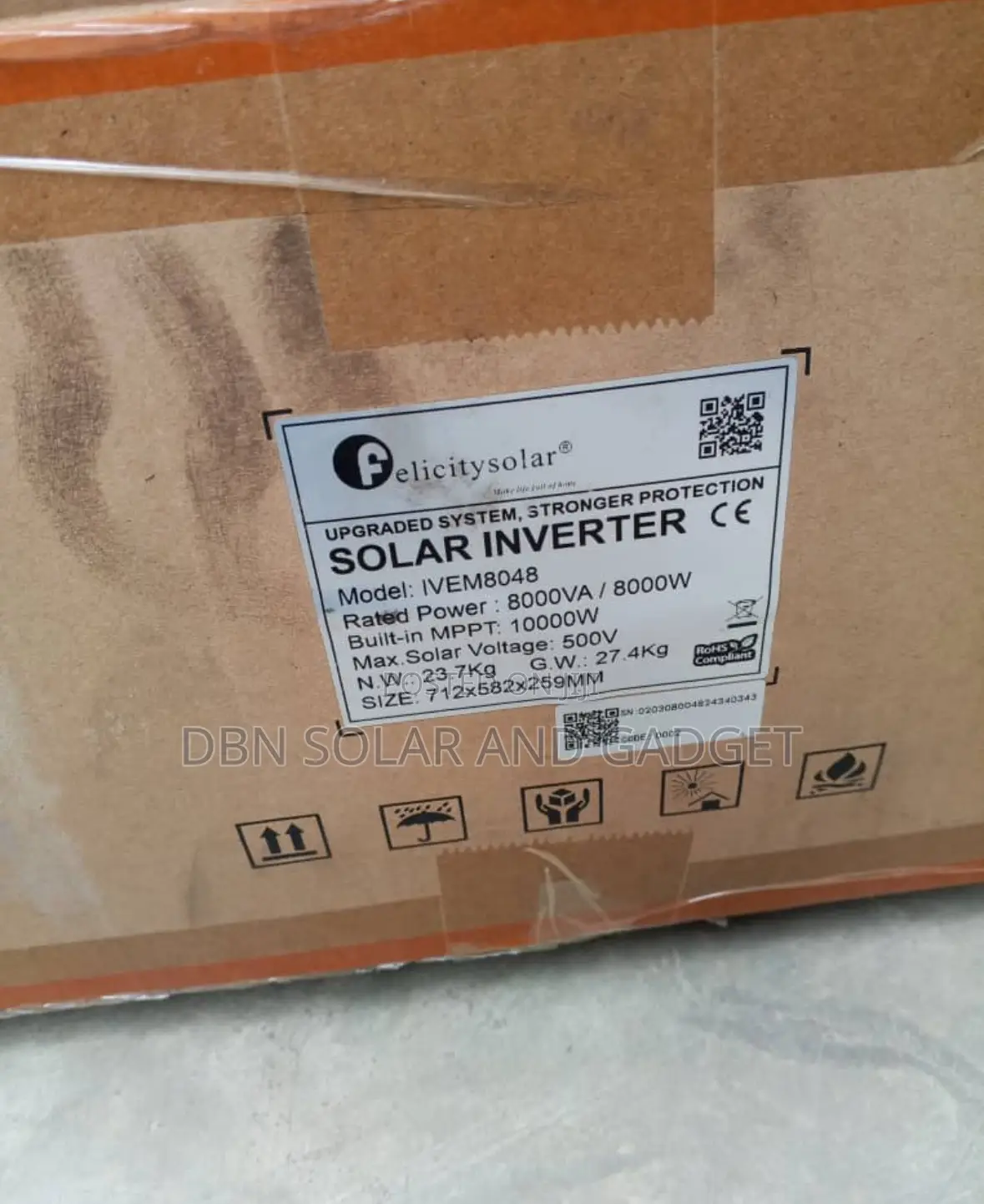 8kva Ivem Felicity Solar Inverter Hybrid Very Good Quality Product