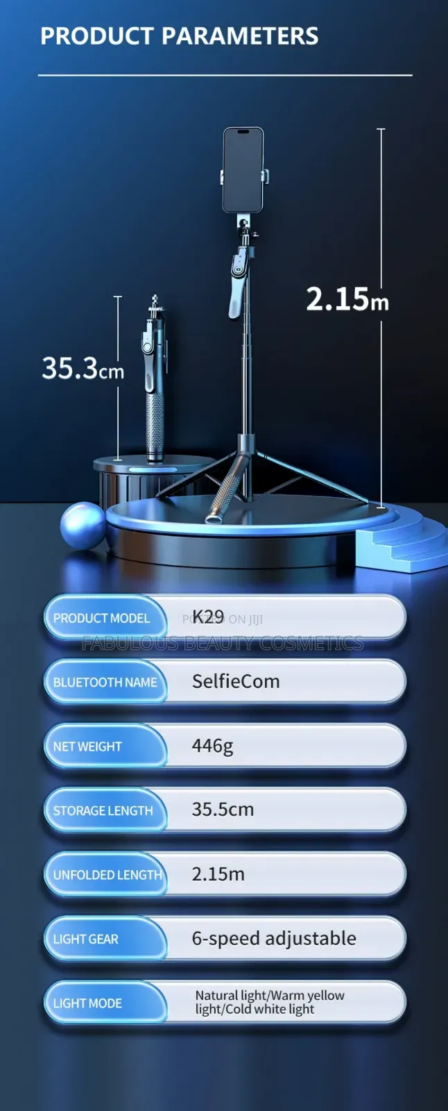 Ultra Long Selfie Stick Tripod