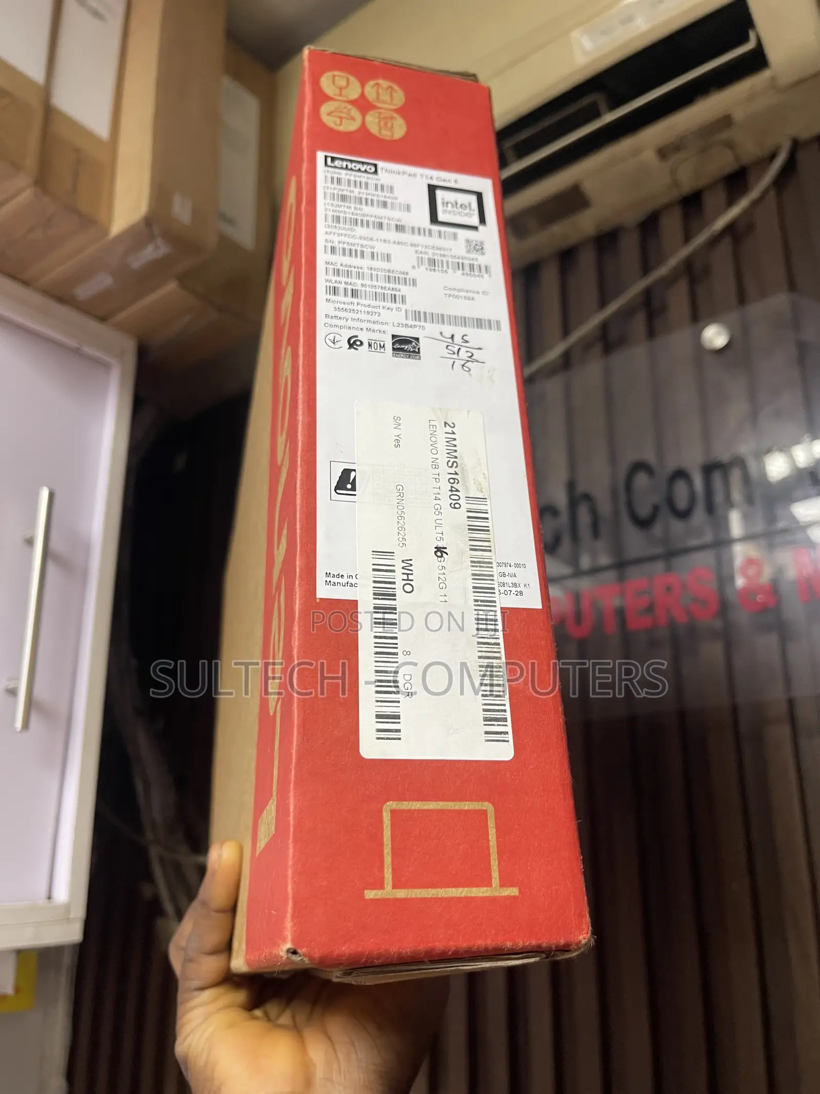 New Laptop Lenovo ThinkPad T14 16GB Intel Core Ultra 5 SSD 512GB