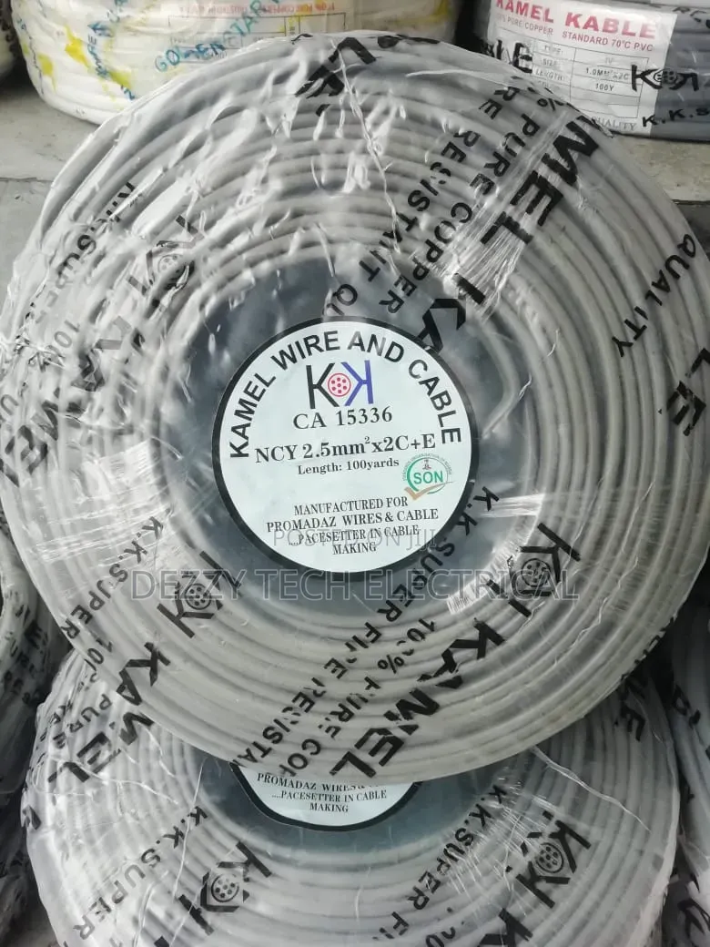 KAMEL Wire and Cable NCY 1.5mm2 × 3 Core Cable