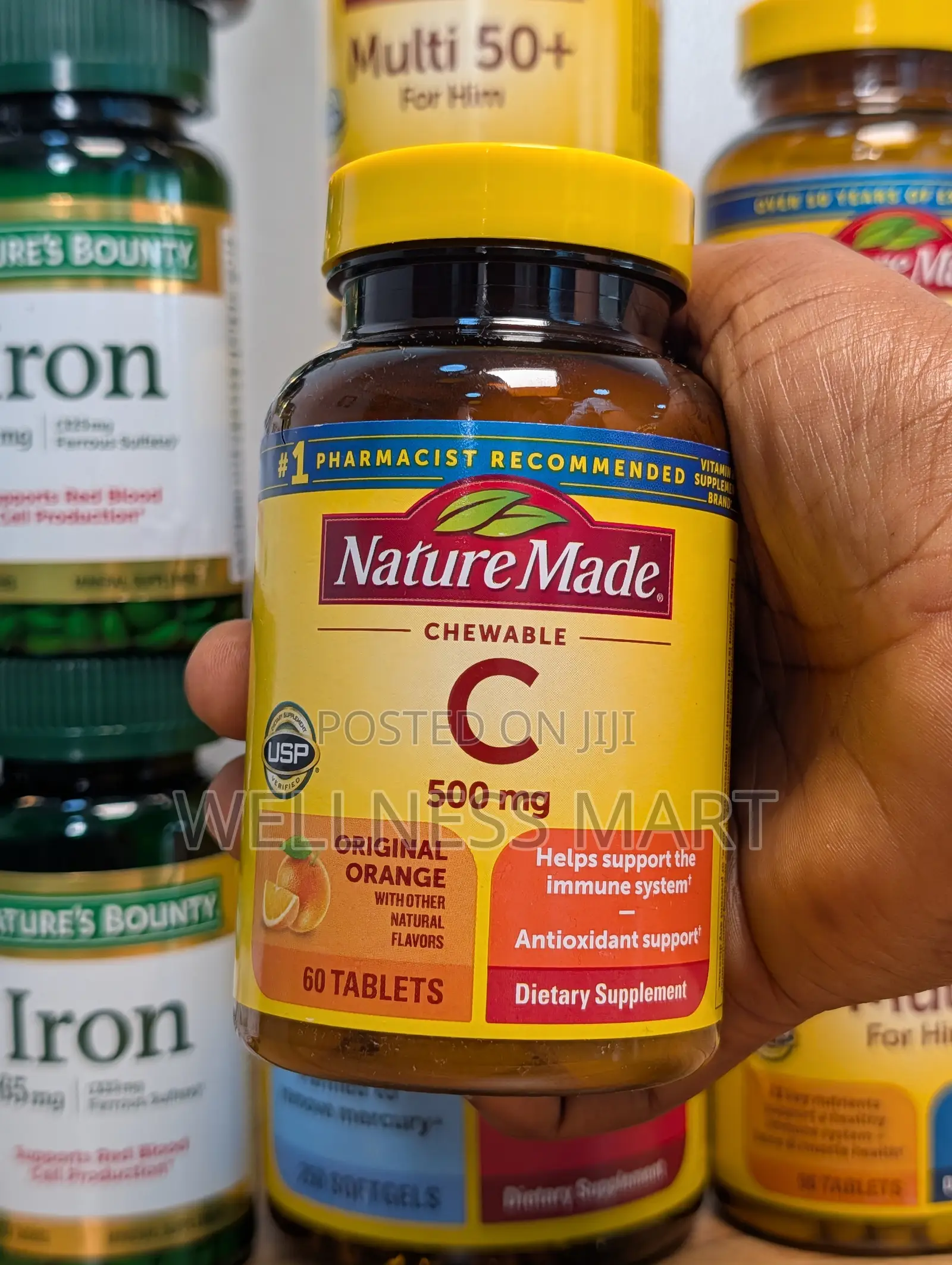 Nature Made Vitamin C 500mg + Rose Hips | 60 Tablets