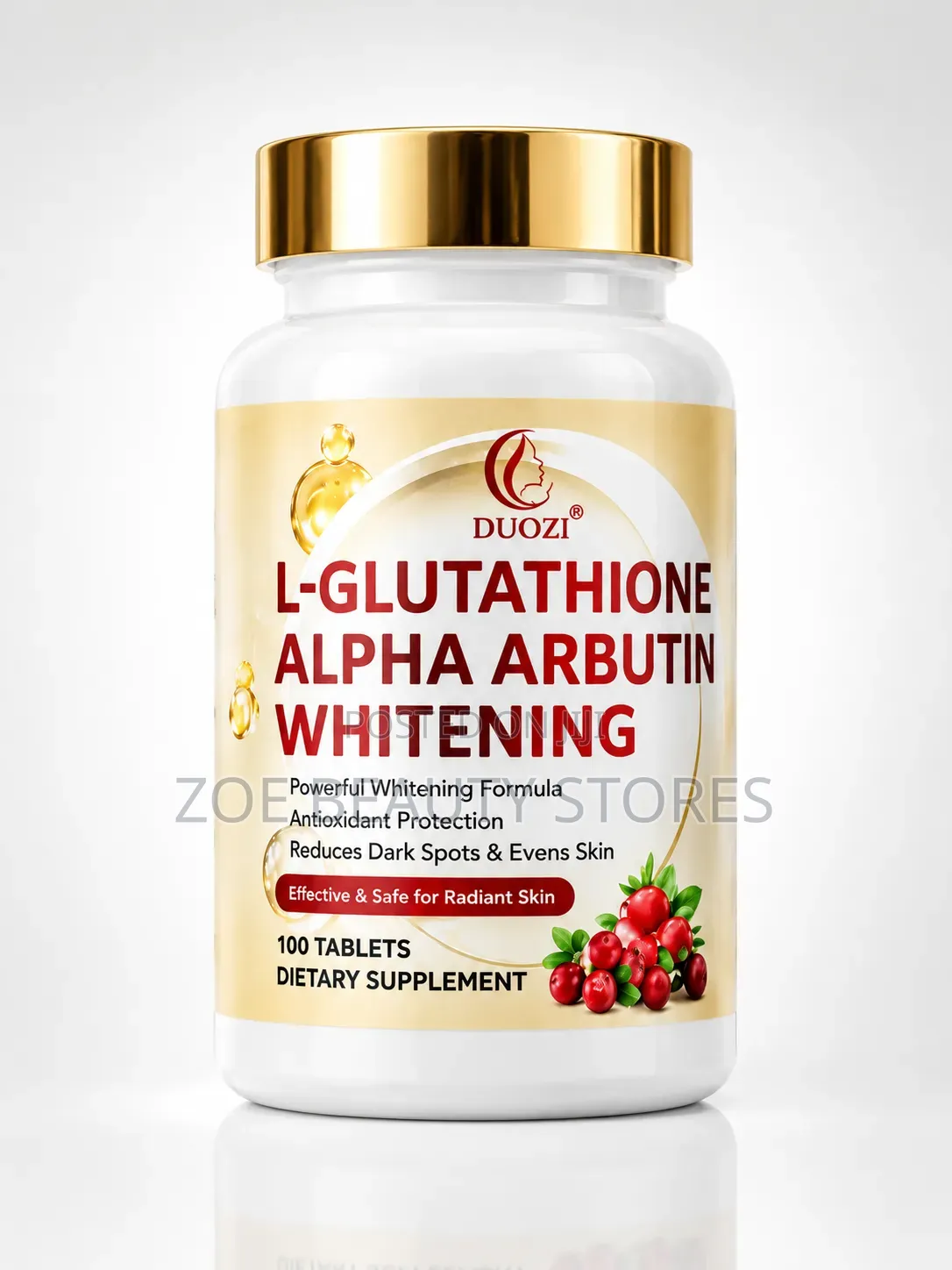 DUOZI L-Glutathione Alpha Arbutin Whitening Tablets (100 Tablets)