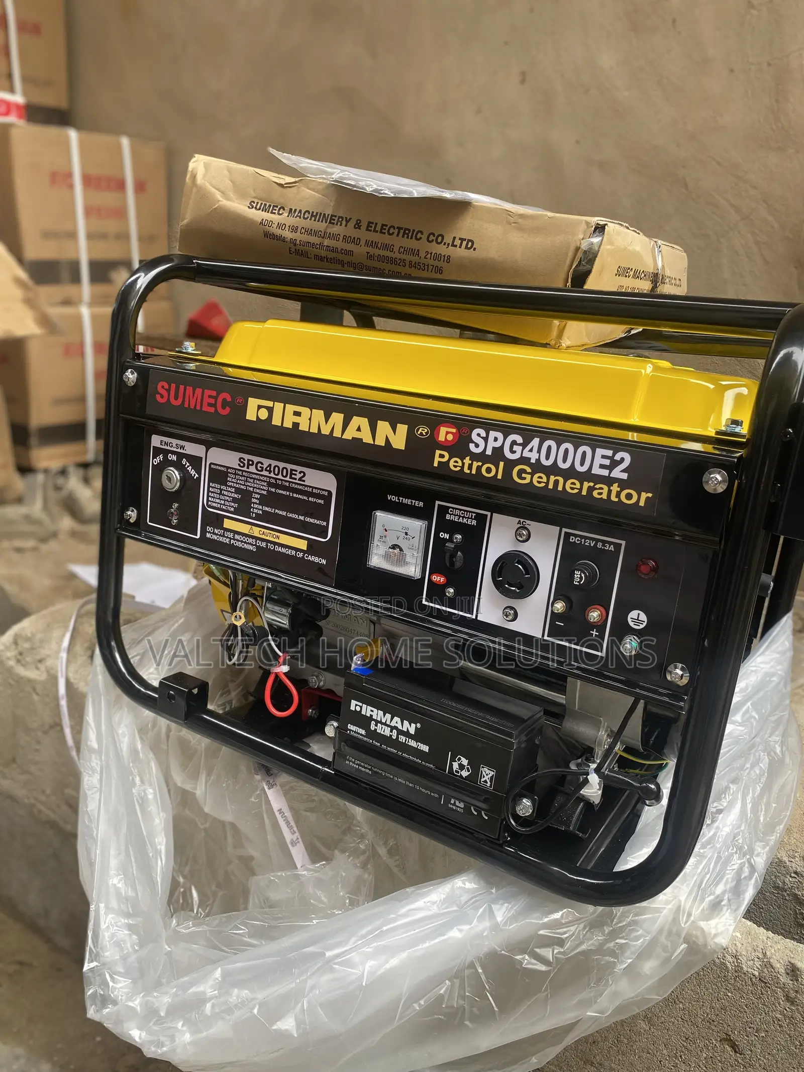 Original Fireman 4.5KVA Petrol Generator