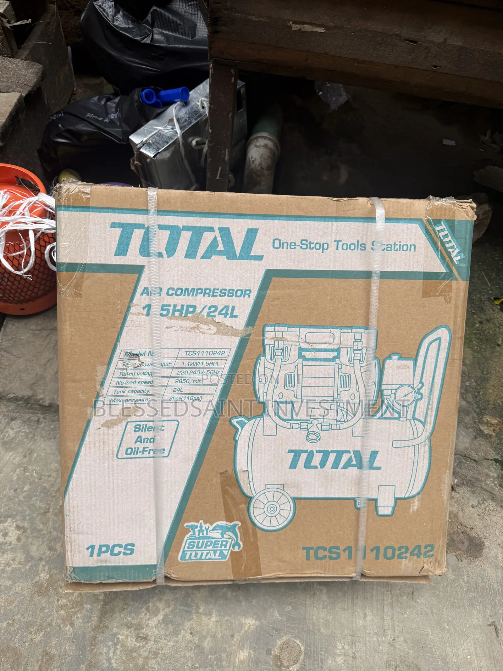 Total Air Compressor 24L Oilless