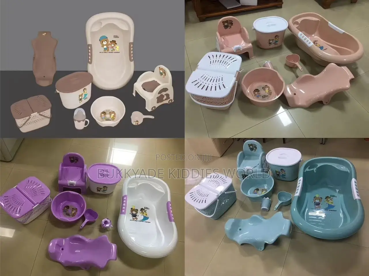 Family Bear Baby Bath Set (8-in-1 Set – SD106)