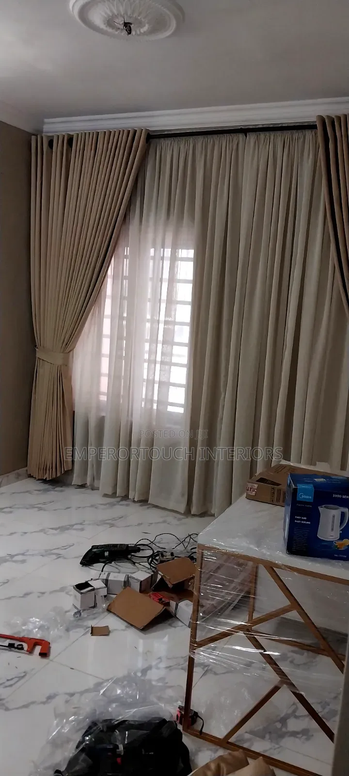 Curtain for Living Room and Day and Night Blind