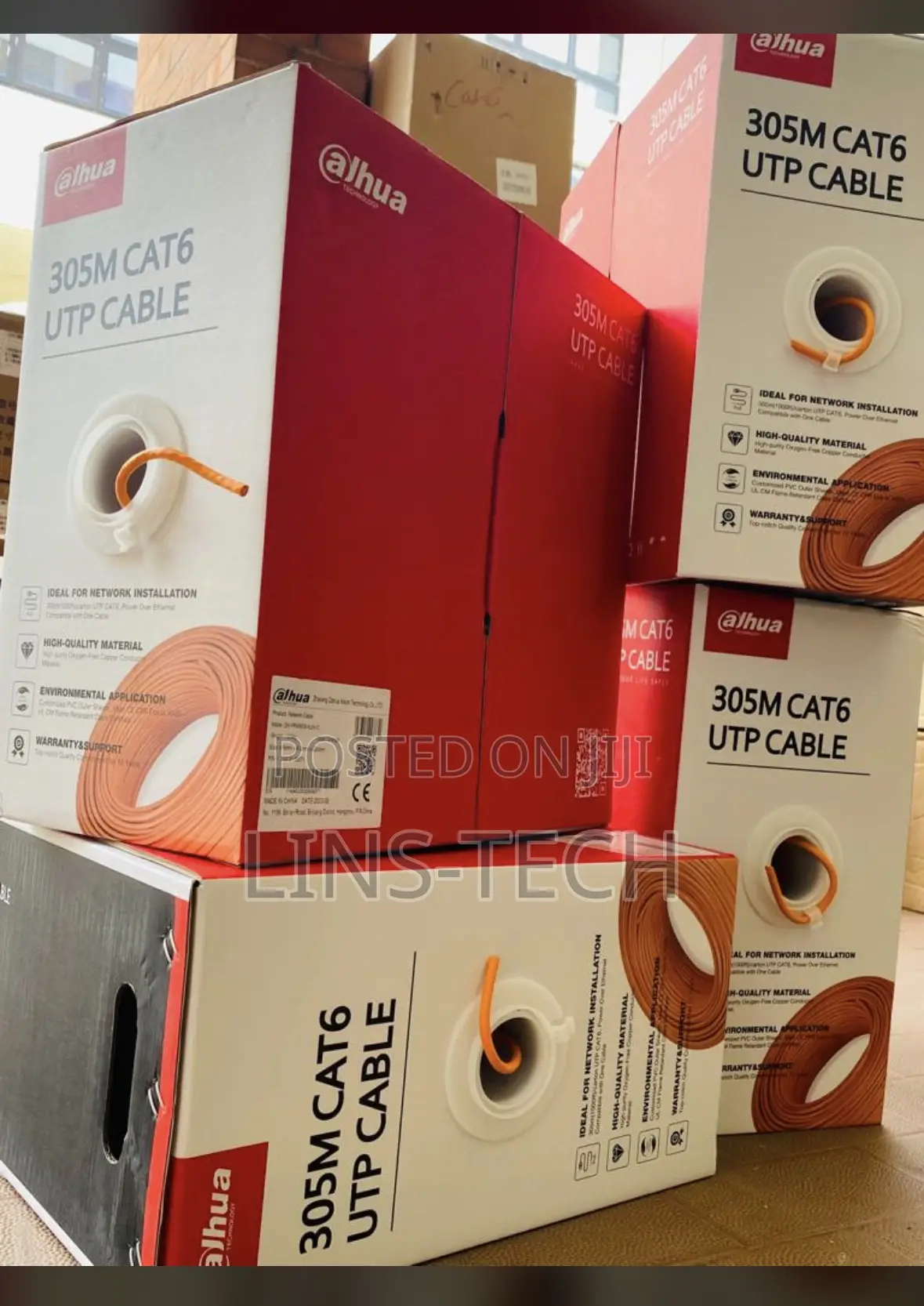 Dahua Cat6 Cable 305n(pure Copper)