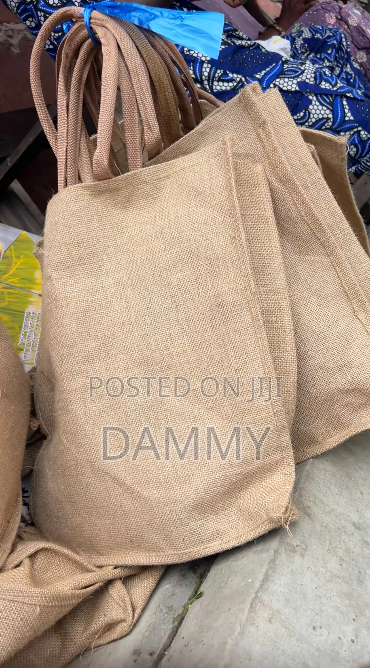 Plain Jute Tote Shopping Bags