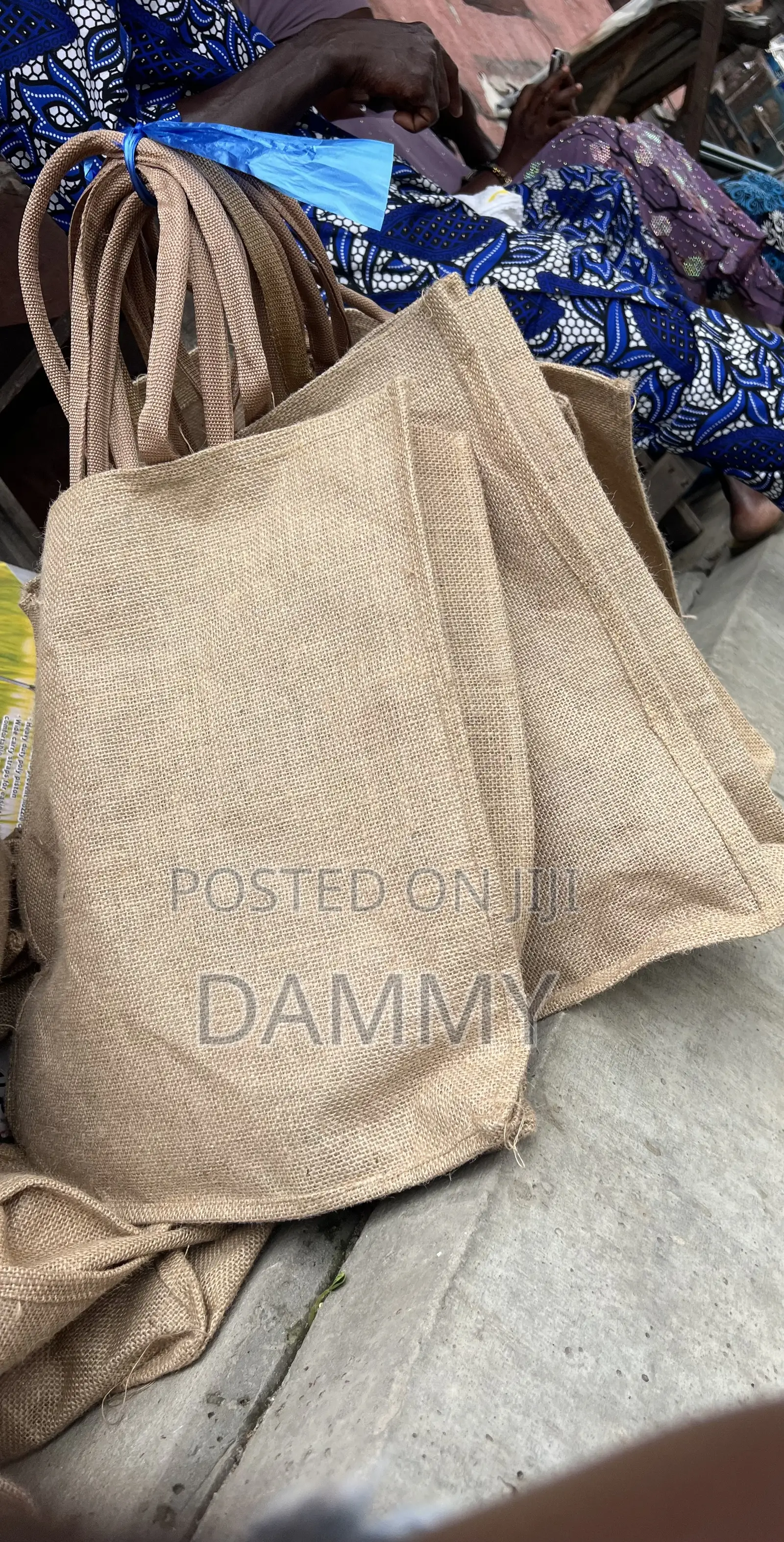 Plain Jute Tote Shopping Bags