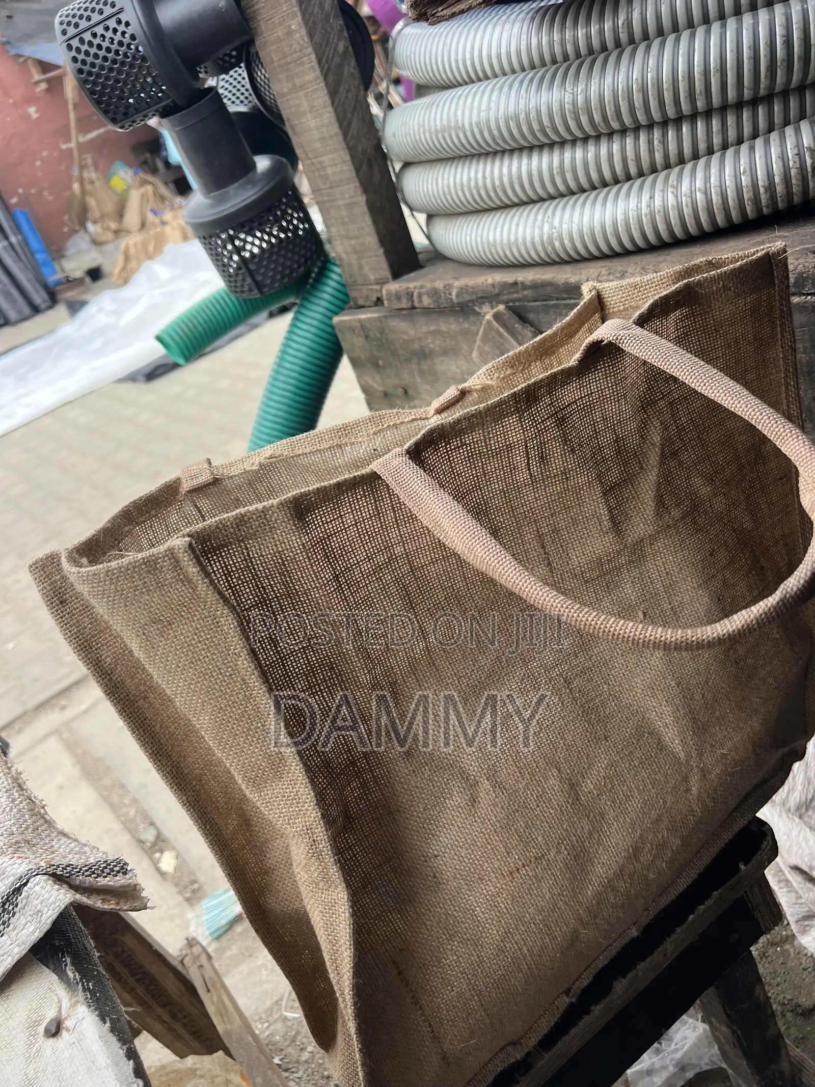 Plain Jute Tote Shopping Bags